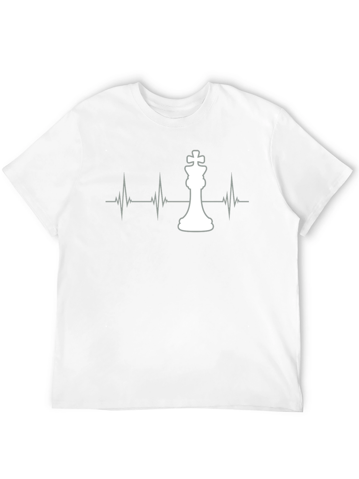 Chess King Heartbeat Graphic T-Shirt - Stylish Casual Tee