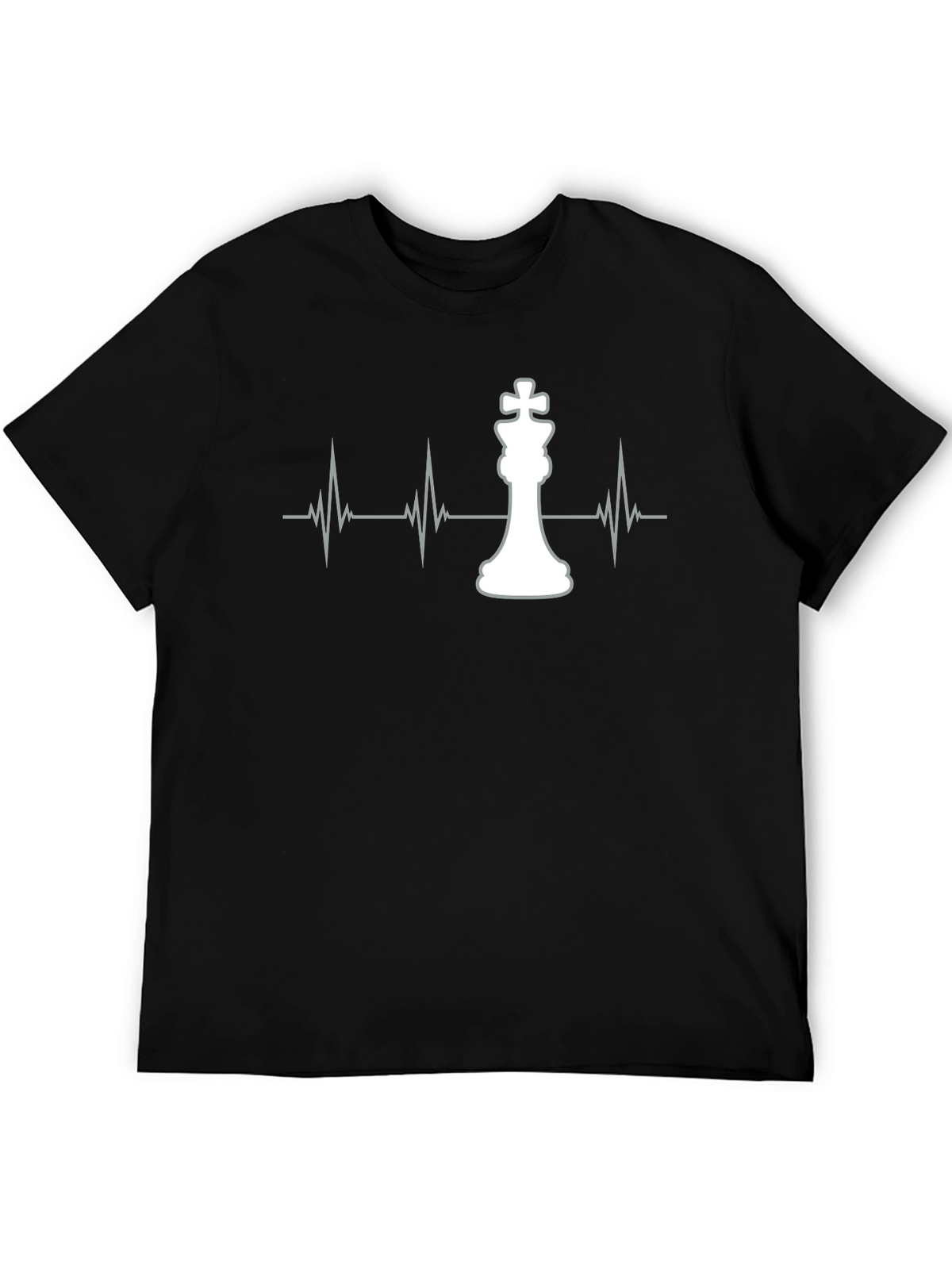 Chess King Heartbeat Graphic T-Shirt - Stylish Casual Tee