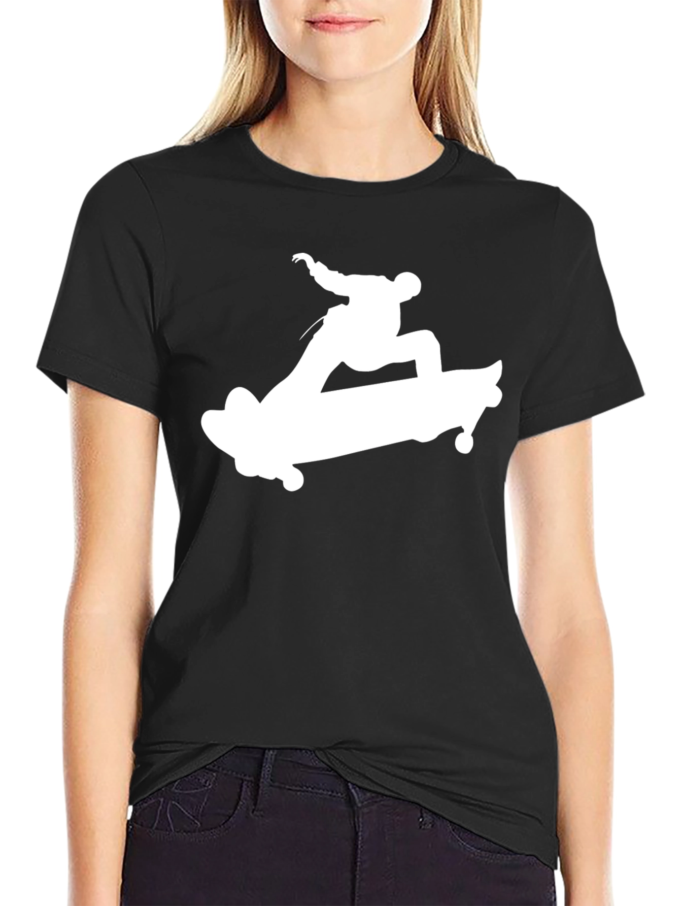 Skateboarder Graphic T-Shirt - Cool Casual Tee