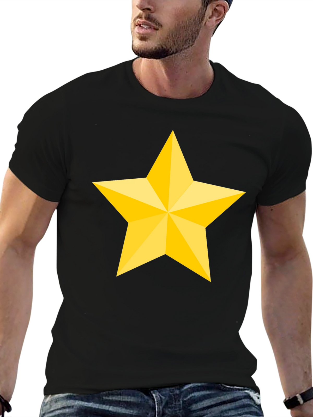 Star Graphic Tee - Mens Black T-Shirt