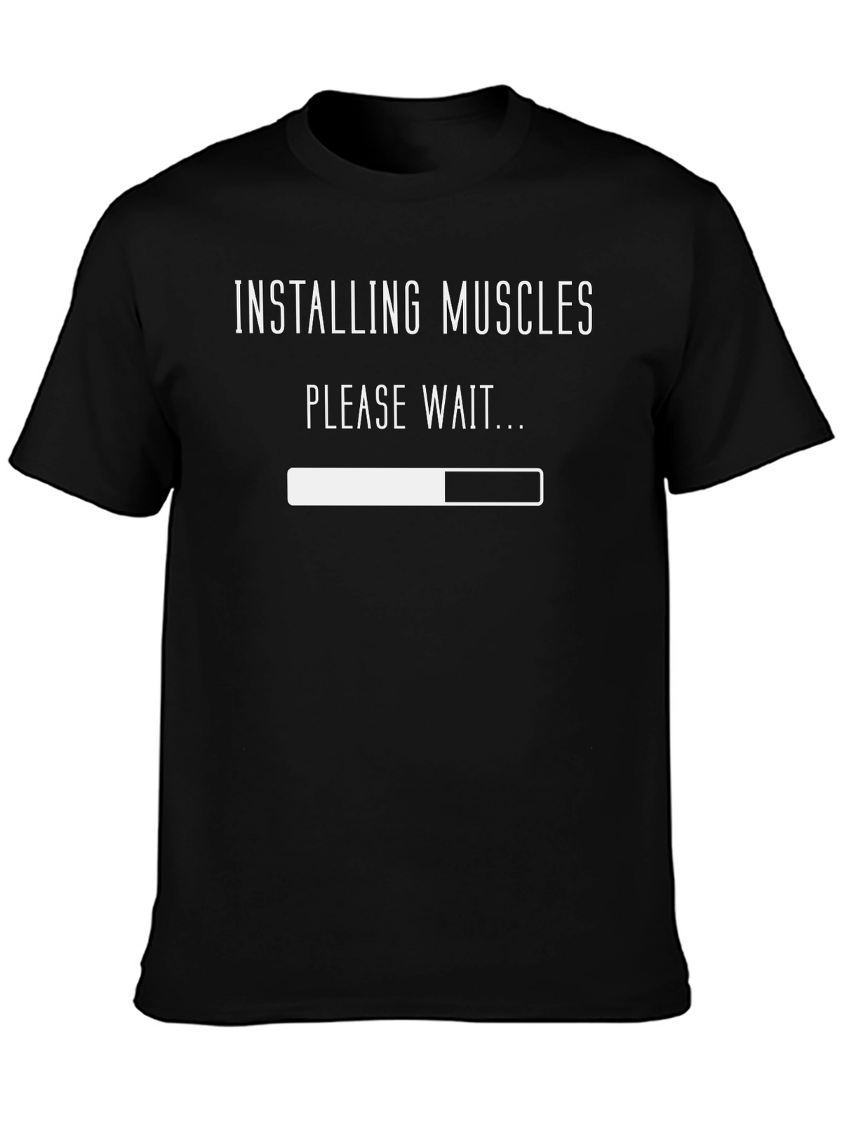 Installing Muscles T-Shirt - Funny Workout Tee
