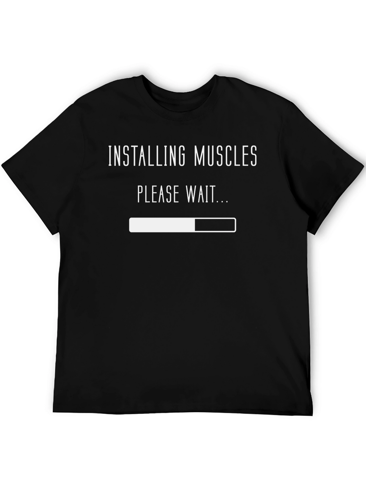 Installing Muscles T-Shirt - Funny Workout Tee
