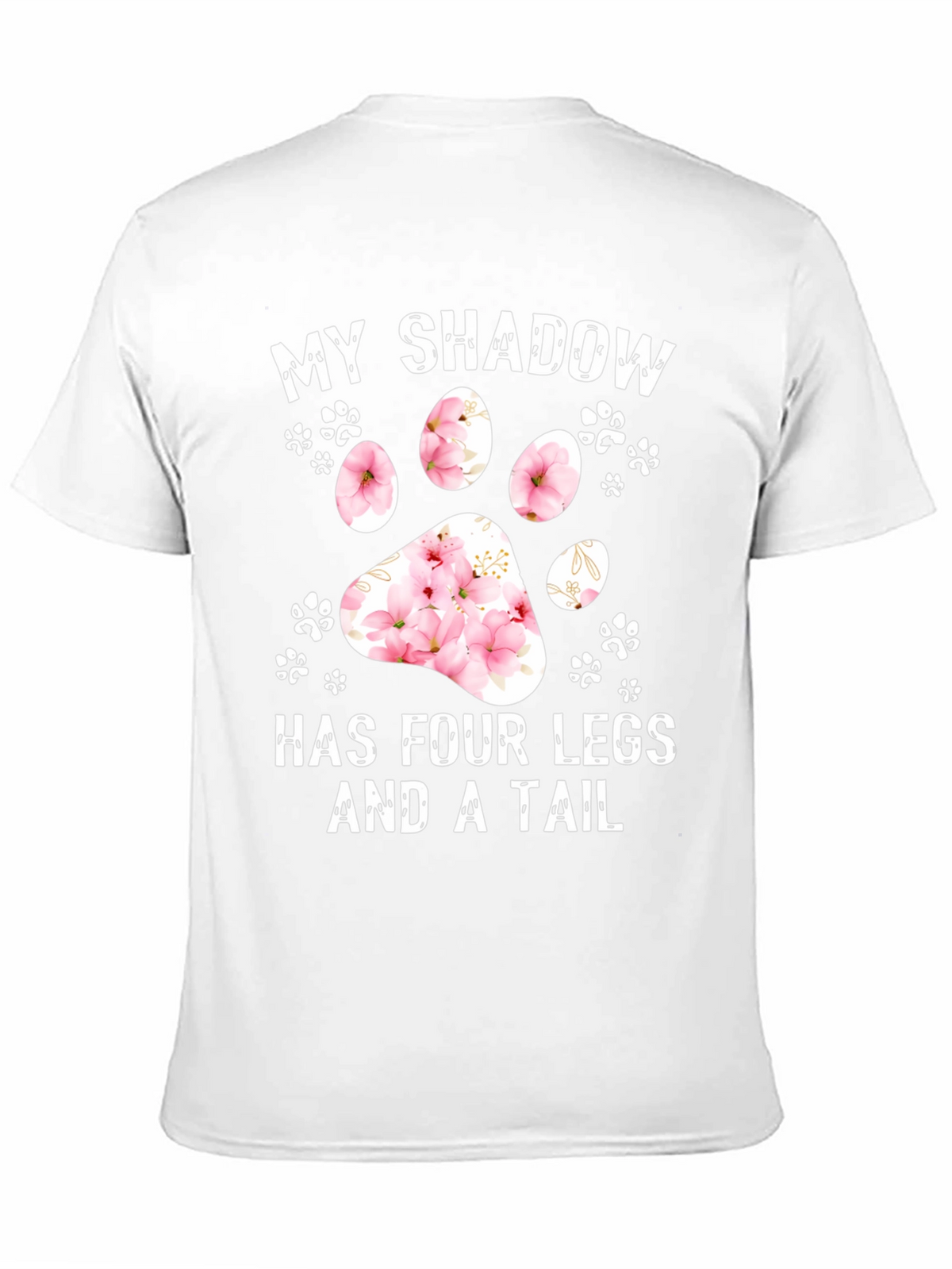 My Shadow Dog Paw Print Graphic Tee