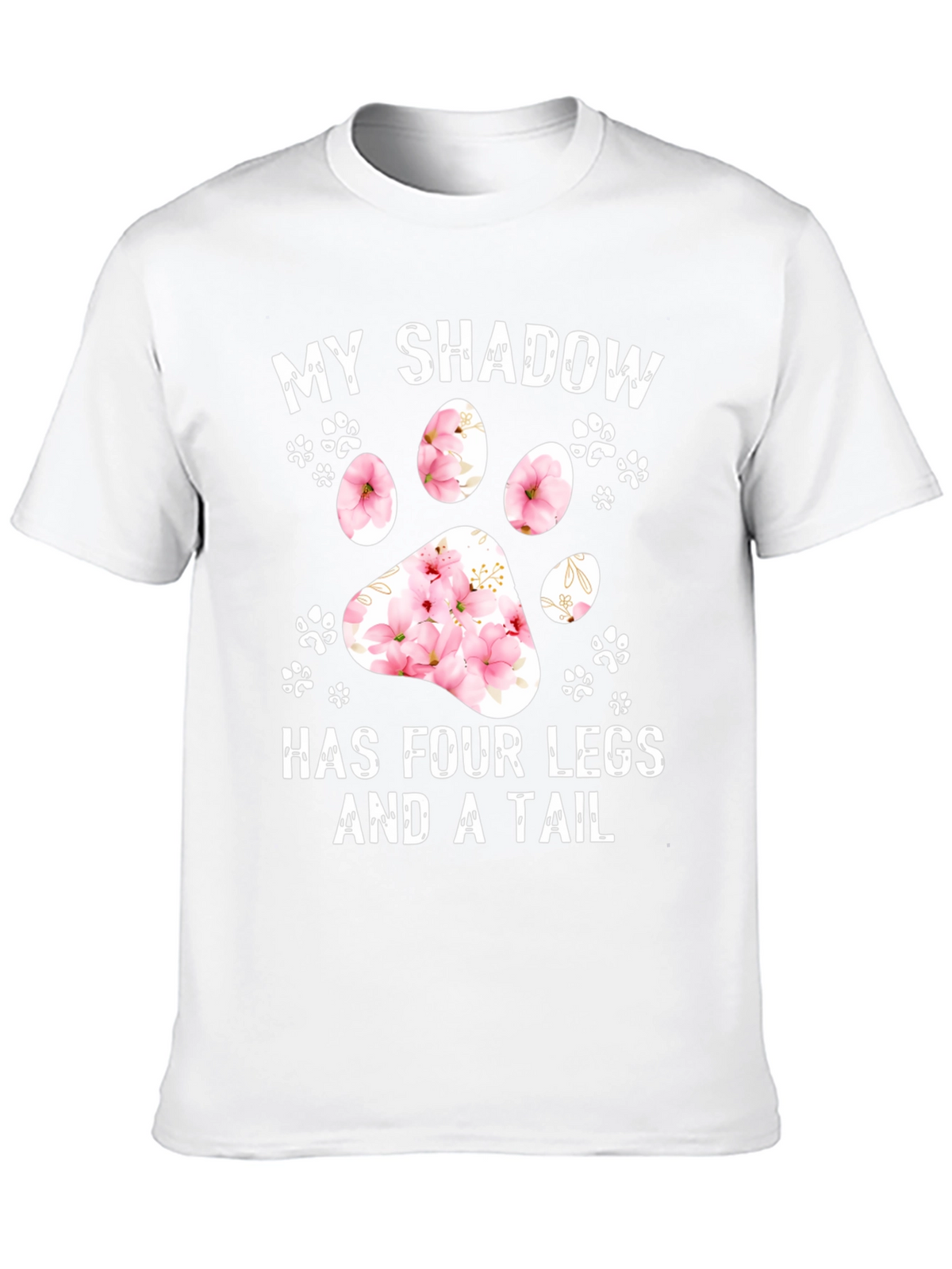 My Shadow Dog Paw Print Graphic Tee