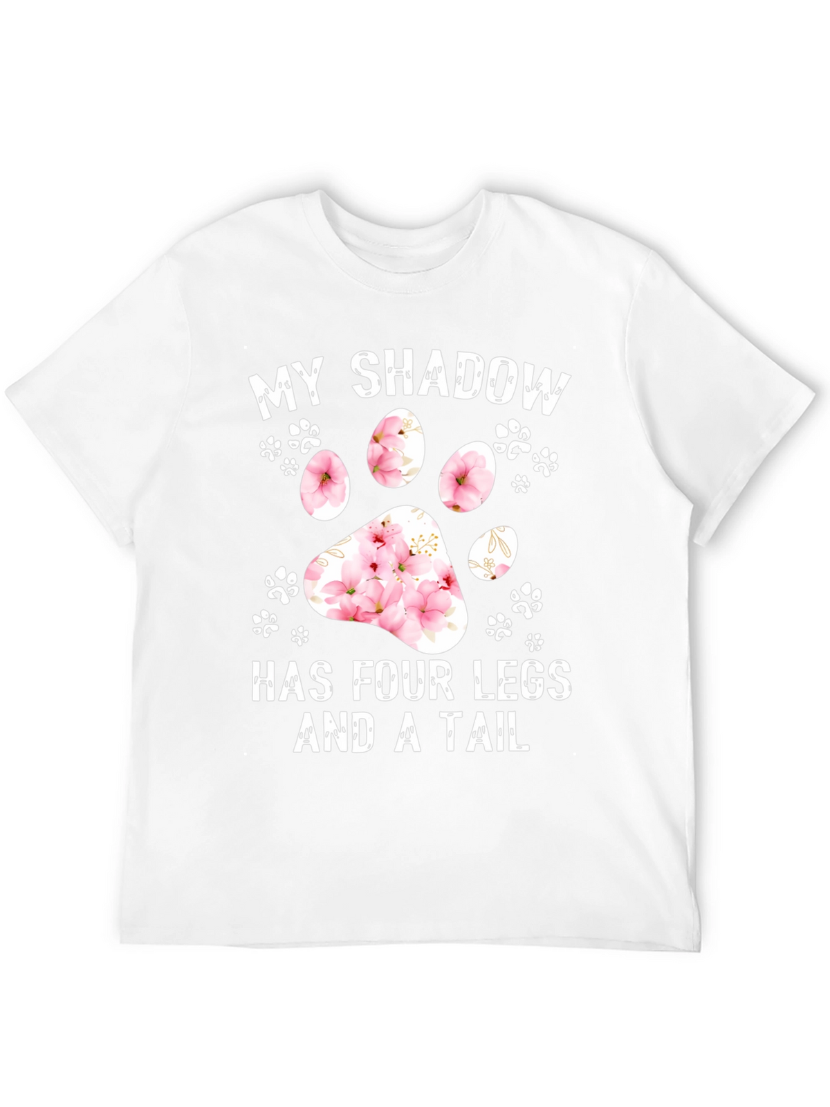 My Shadow Dog Paw Print Graphic Tee