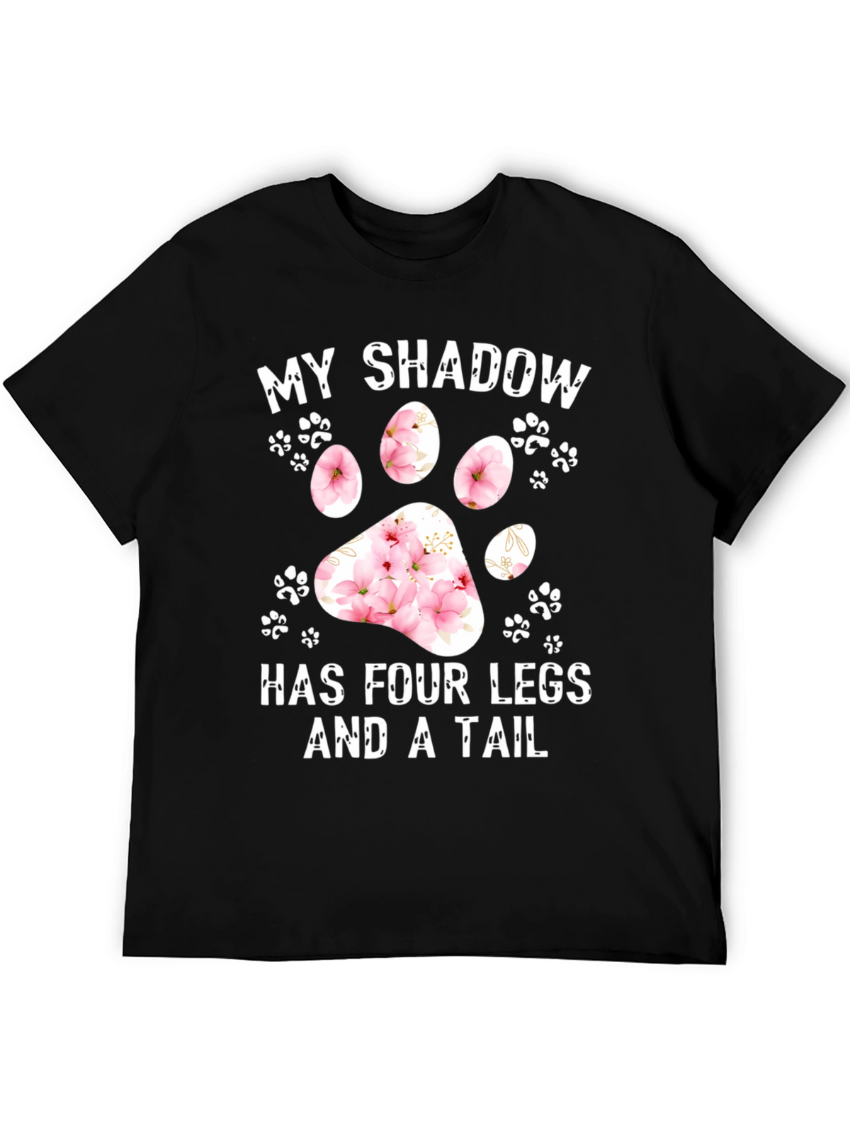 My Shadow Dog Paw Print Graphic Tee