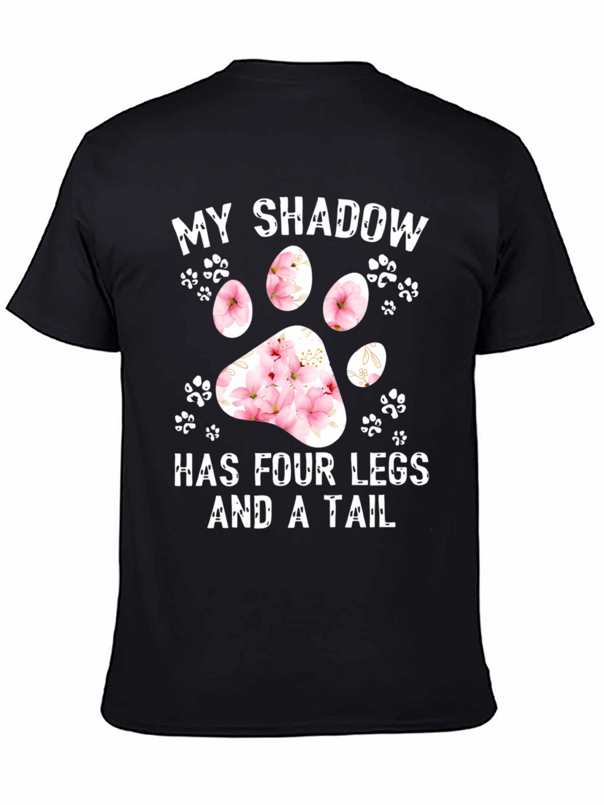 My Shadow Dog Paw Print Graphic Tee
