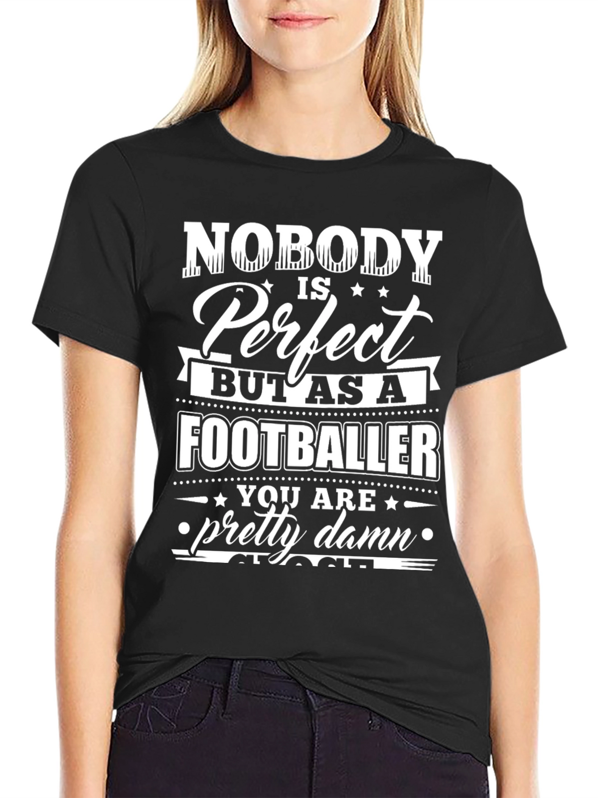 Footballer T-Shirt - Nobody is Perfect Design
