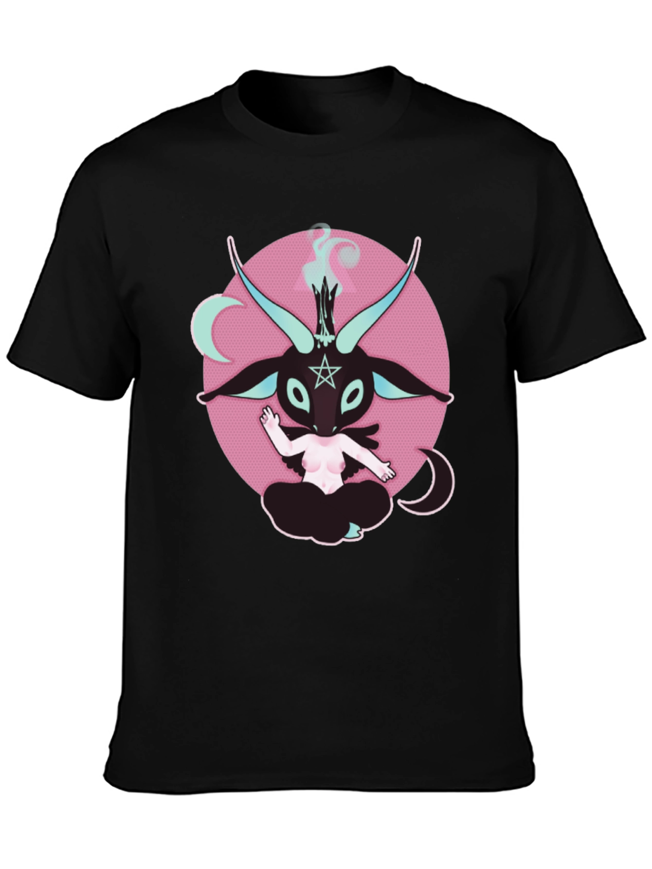 Baphomet Graphic T-Shirt - Black