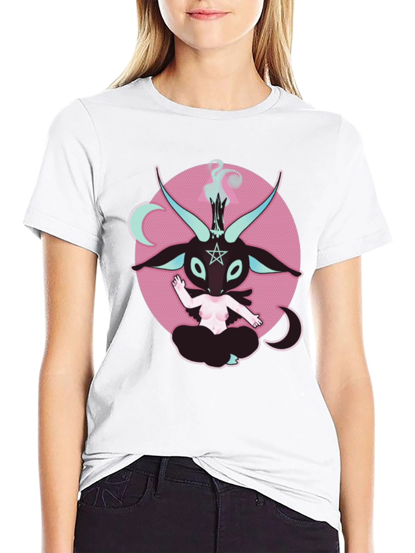 Baphomet Graphic T-Shirt - Black