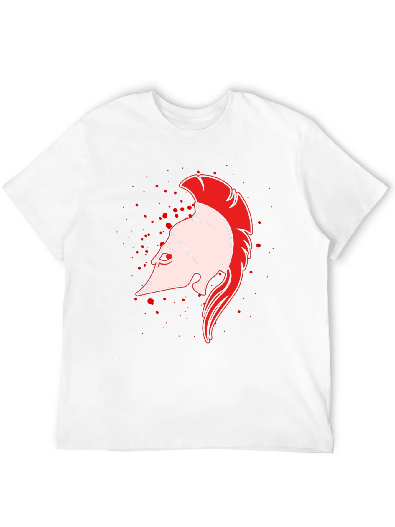Spartan Helmet Graphic Black T-Shirt