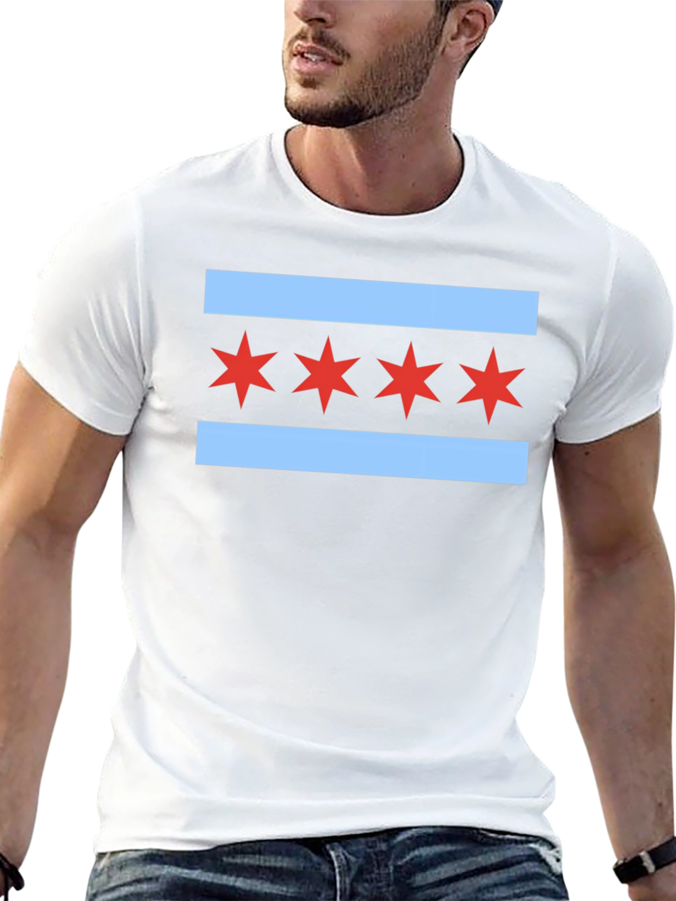 Chicago Flag Graphic Tee - City Pride T-Shirt