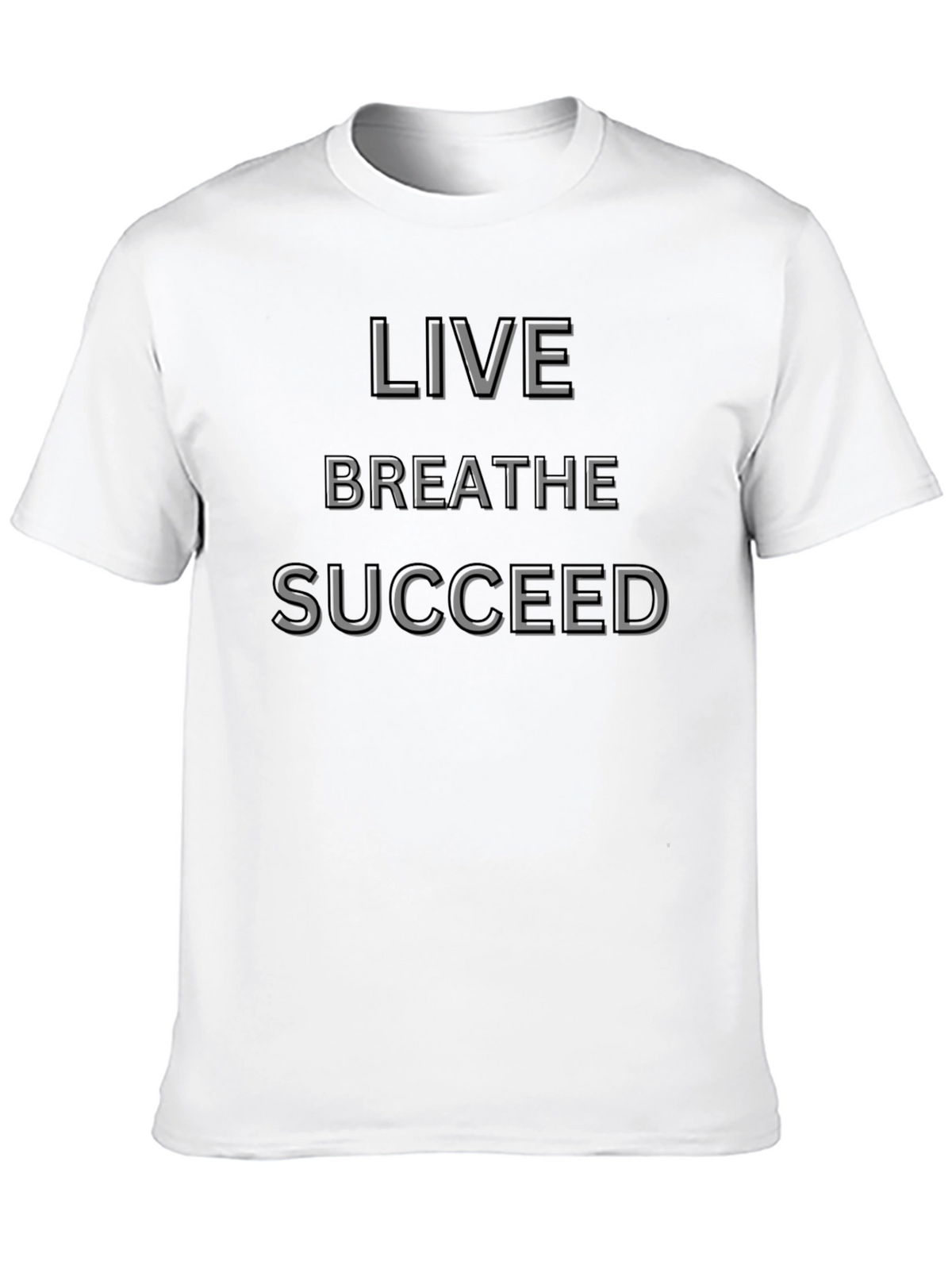 Live Breathe Succeed Graphic Tee - Classic Black