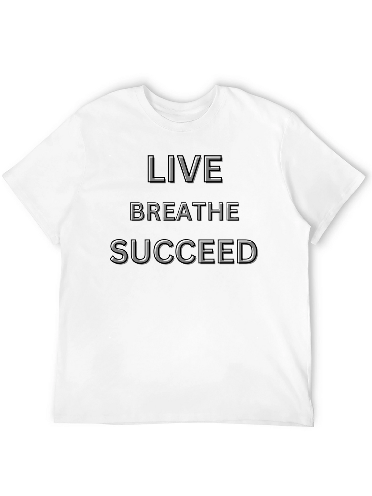 Live Breathe Succeed Graphic Tee - Classic Black