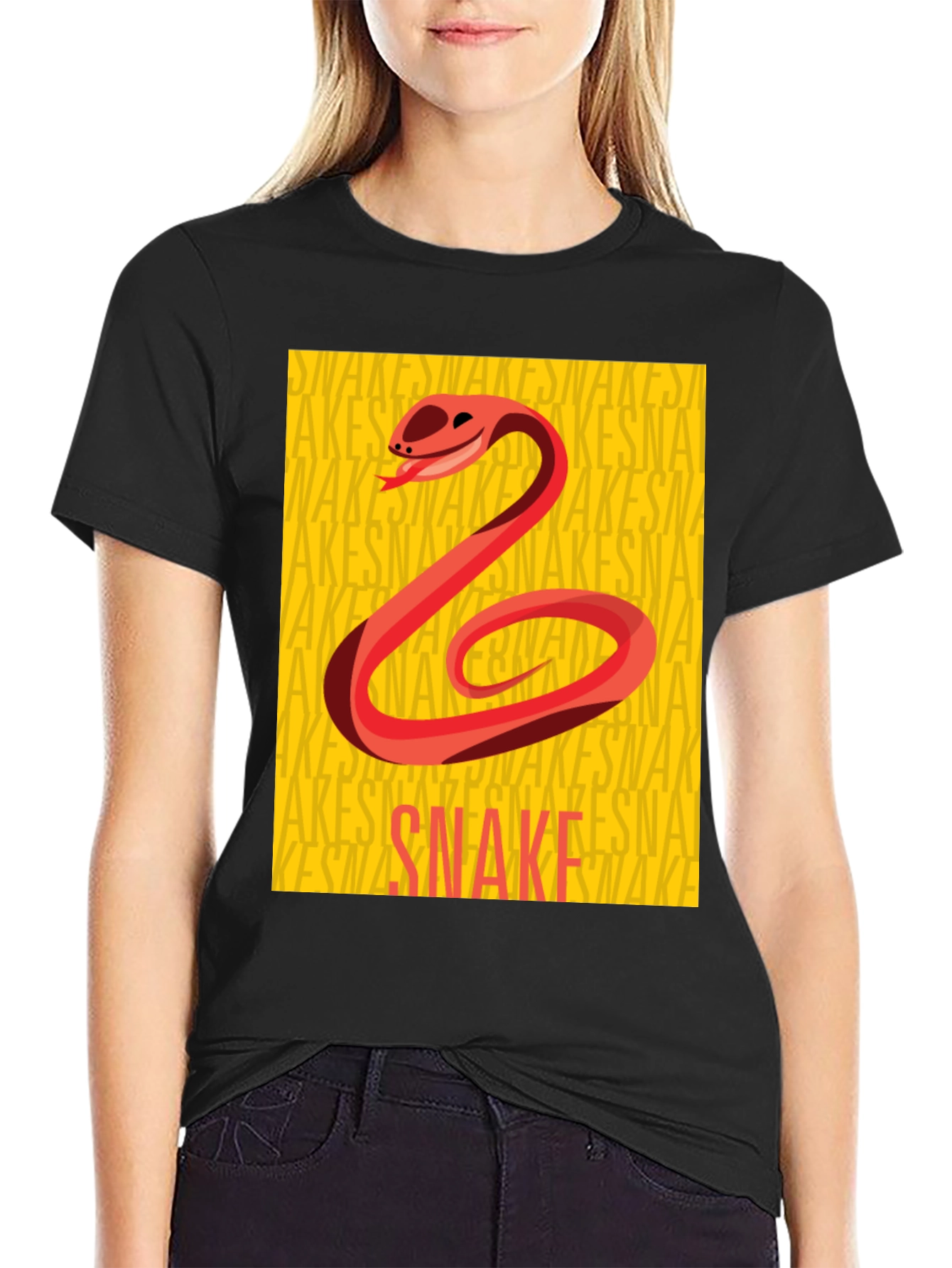 Snake Graphic Tee - Stylish Cotton Comfort