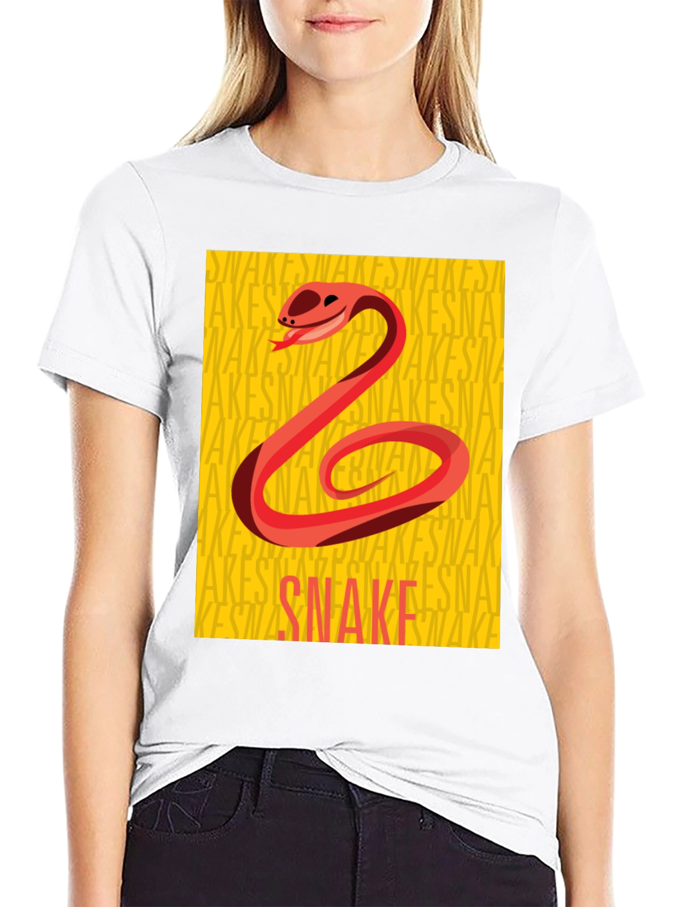 Snake Graphic Tee - Stylish Cotton Comfort