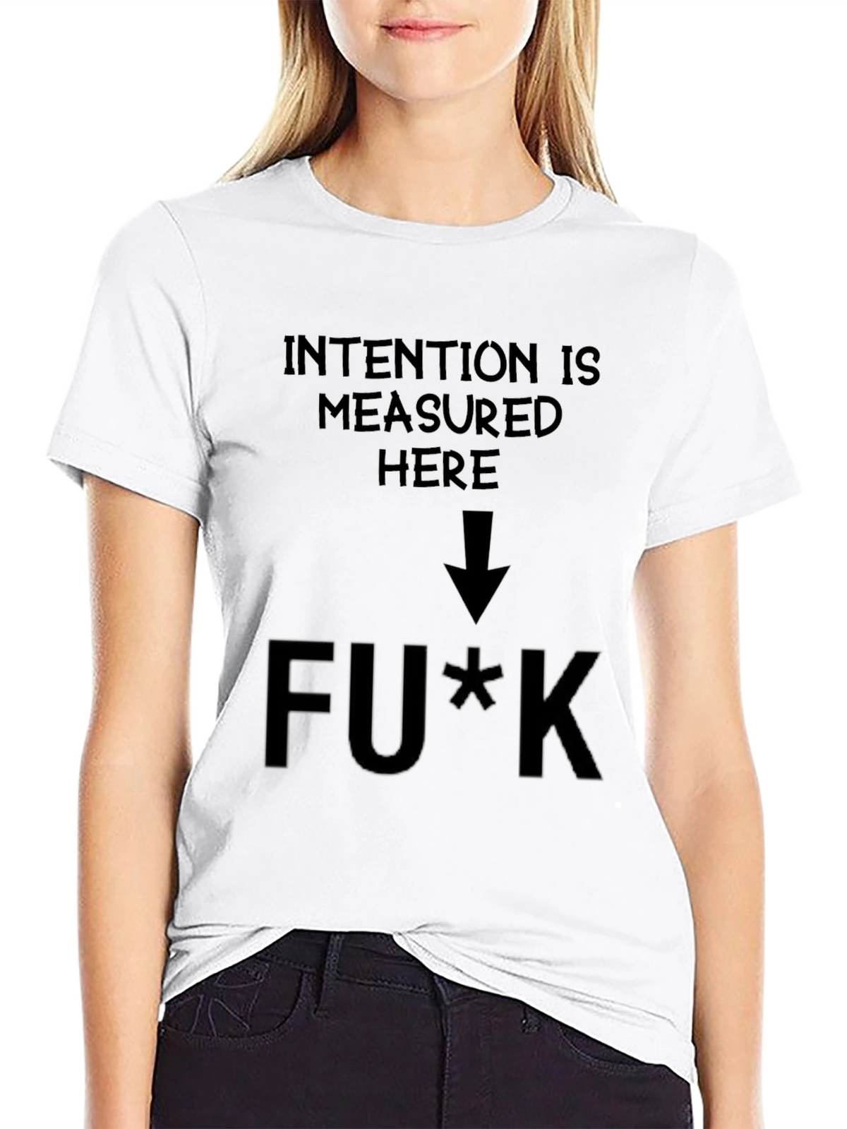 Intention Measured Here Graphic T-Shirt