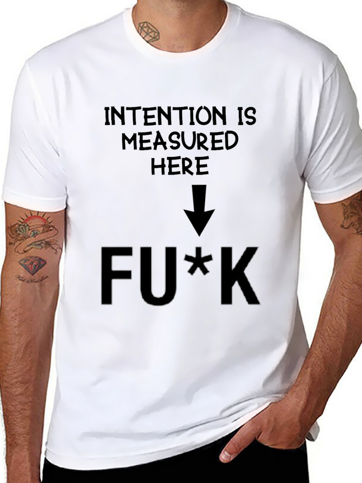 Intention Measured Here Graphic T-Shirt
