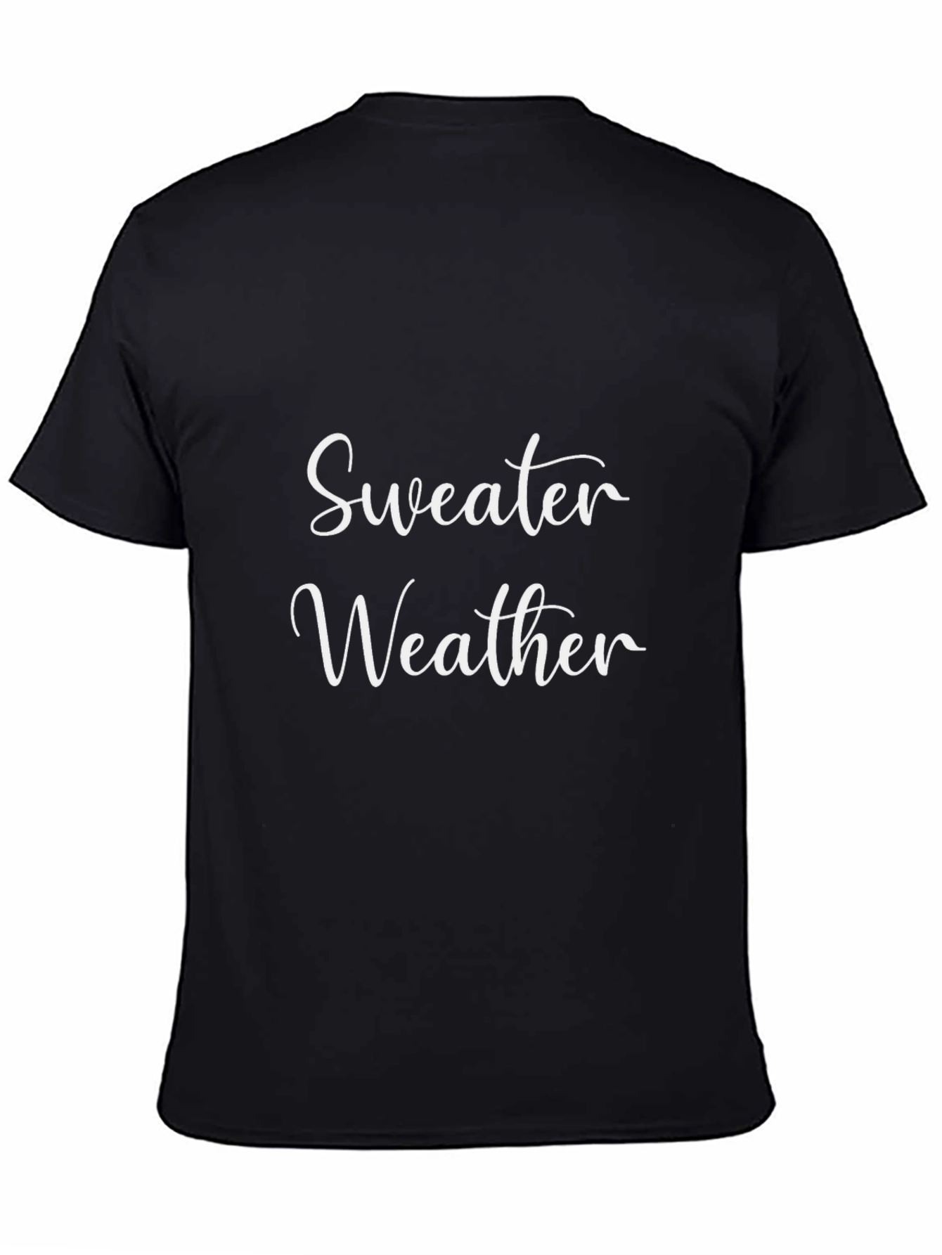 Sweater Weather Graphic Tee - Black