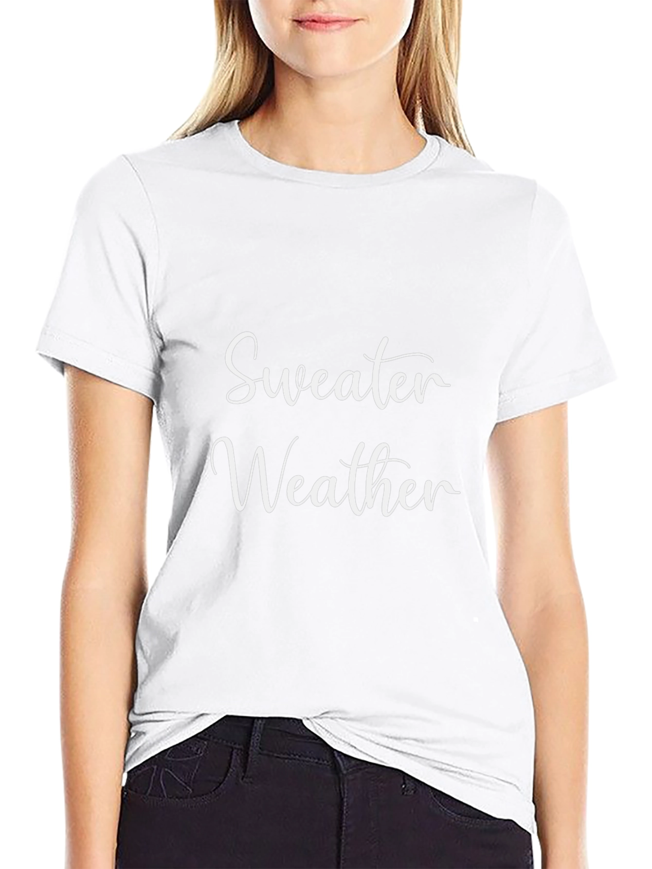 Sweater Weather Graphic Tee - Black