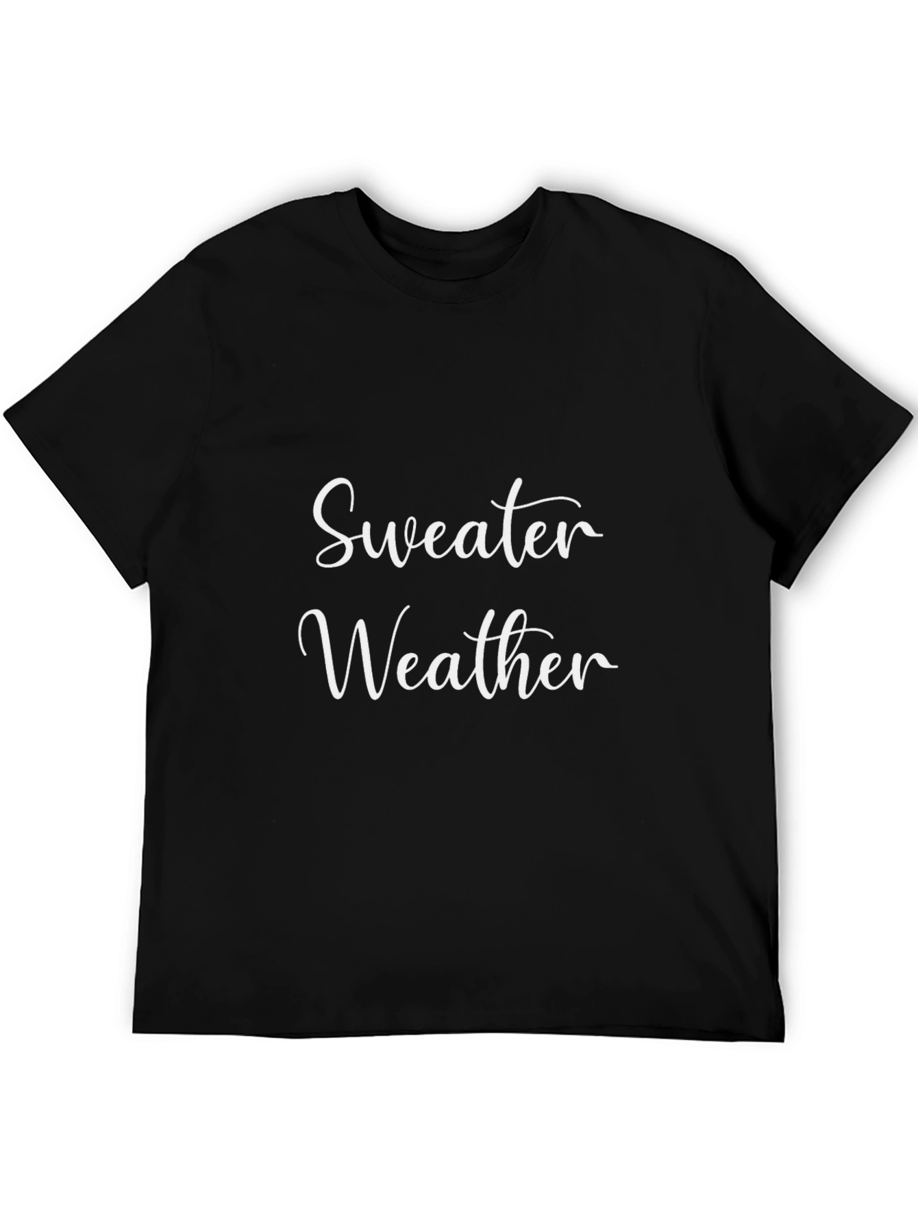 Sweater Weather Graphic Tee - Black