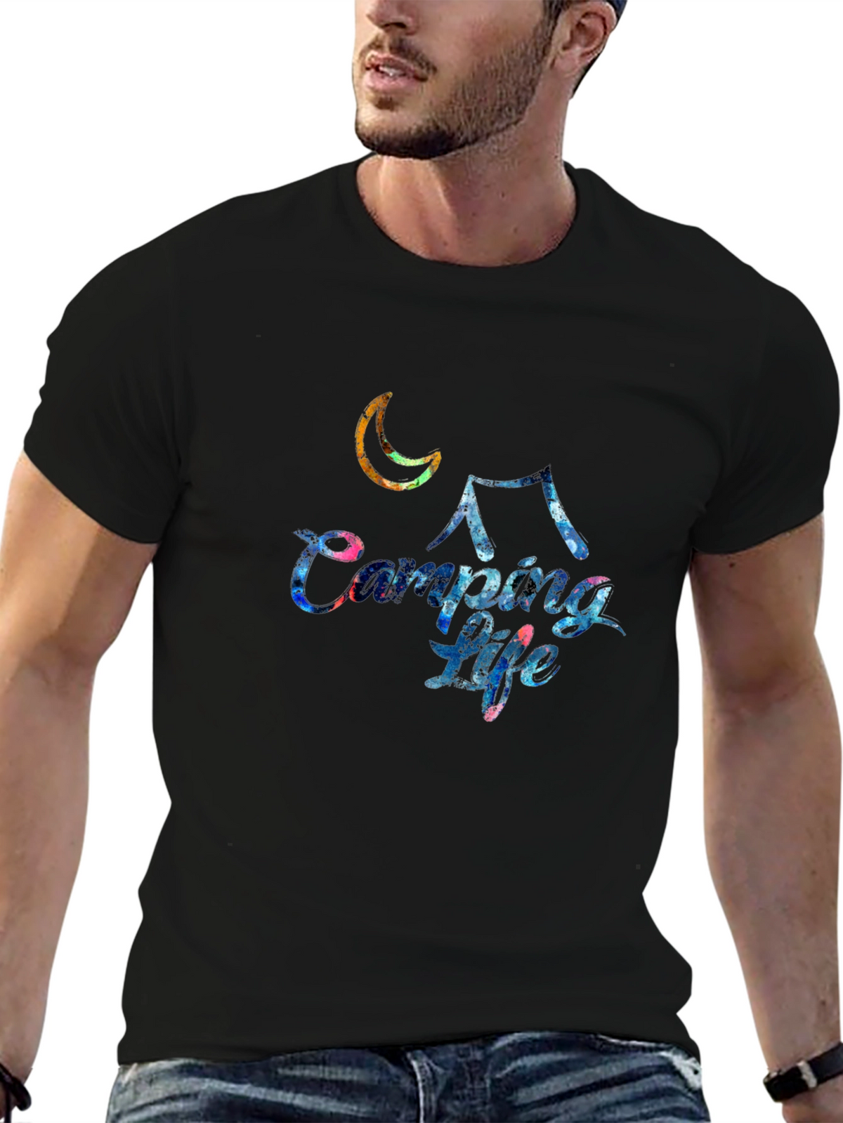 Camping Life Graphic T-Shirt - Adventure Ready!