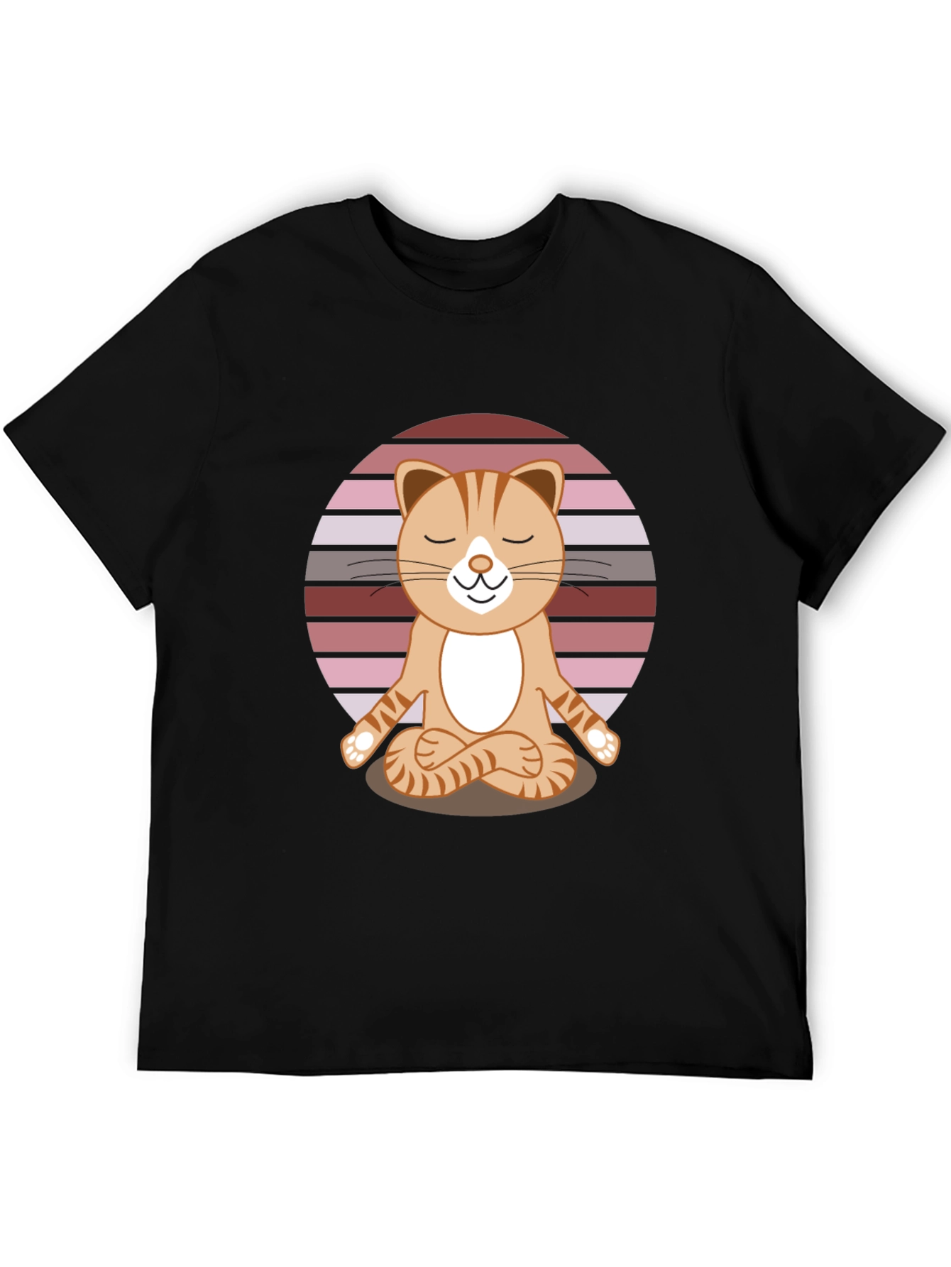 Yoga Cat T-Shirt - Meditating Feline Tee