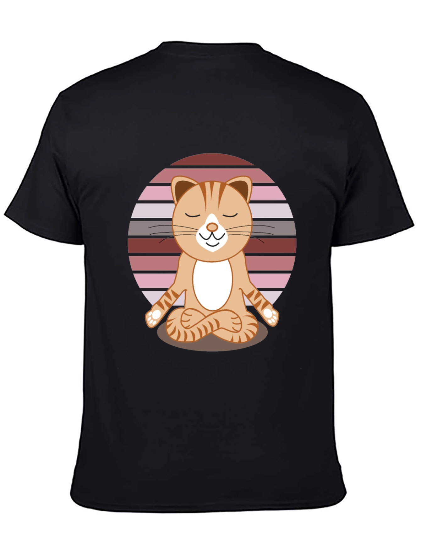 Yoga Cat T-Shirt - Meditating Feline Tee