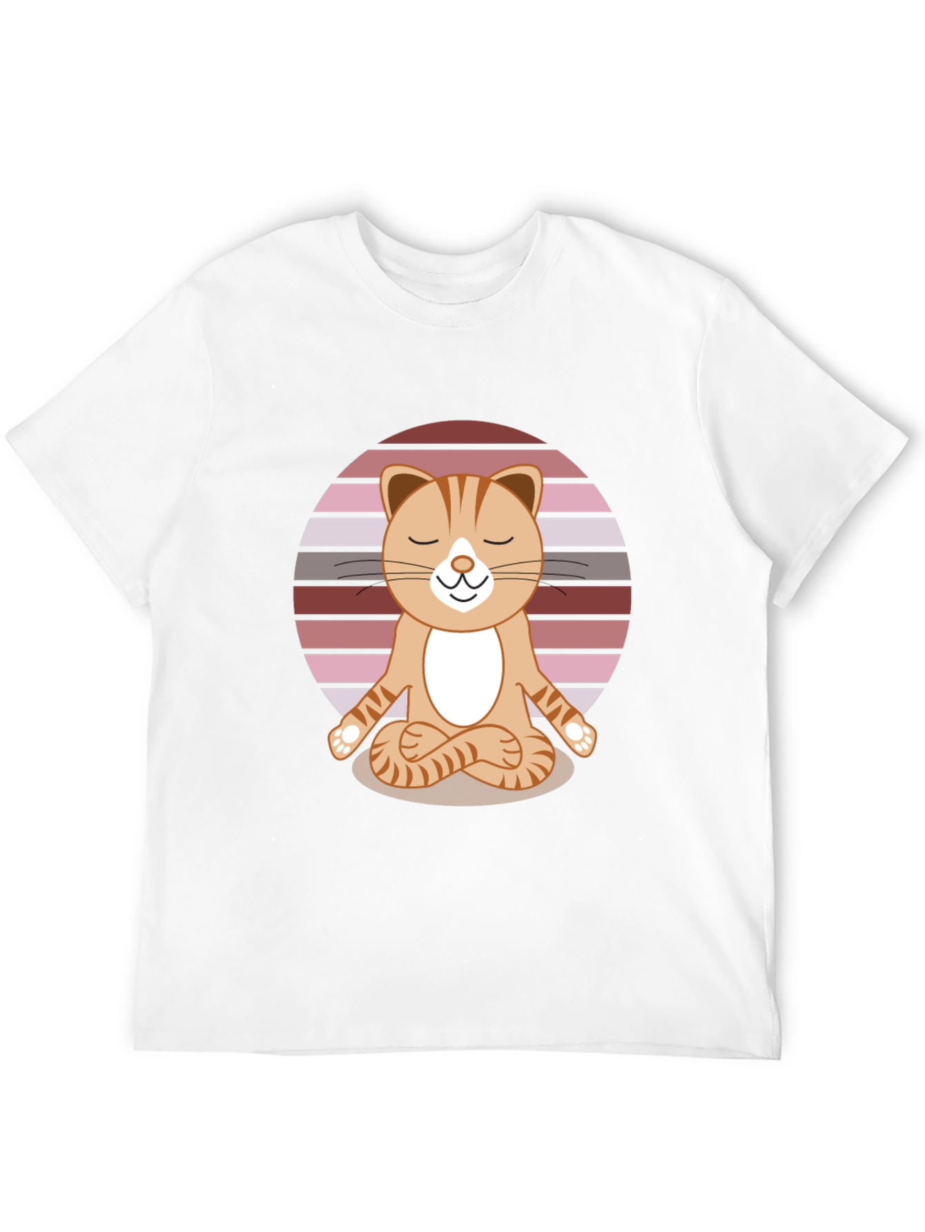 Yoga Cat T-Shirt - Meditating Feline Tee