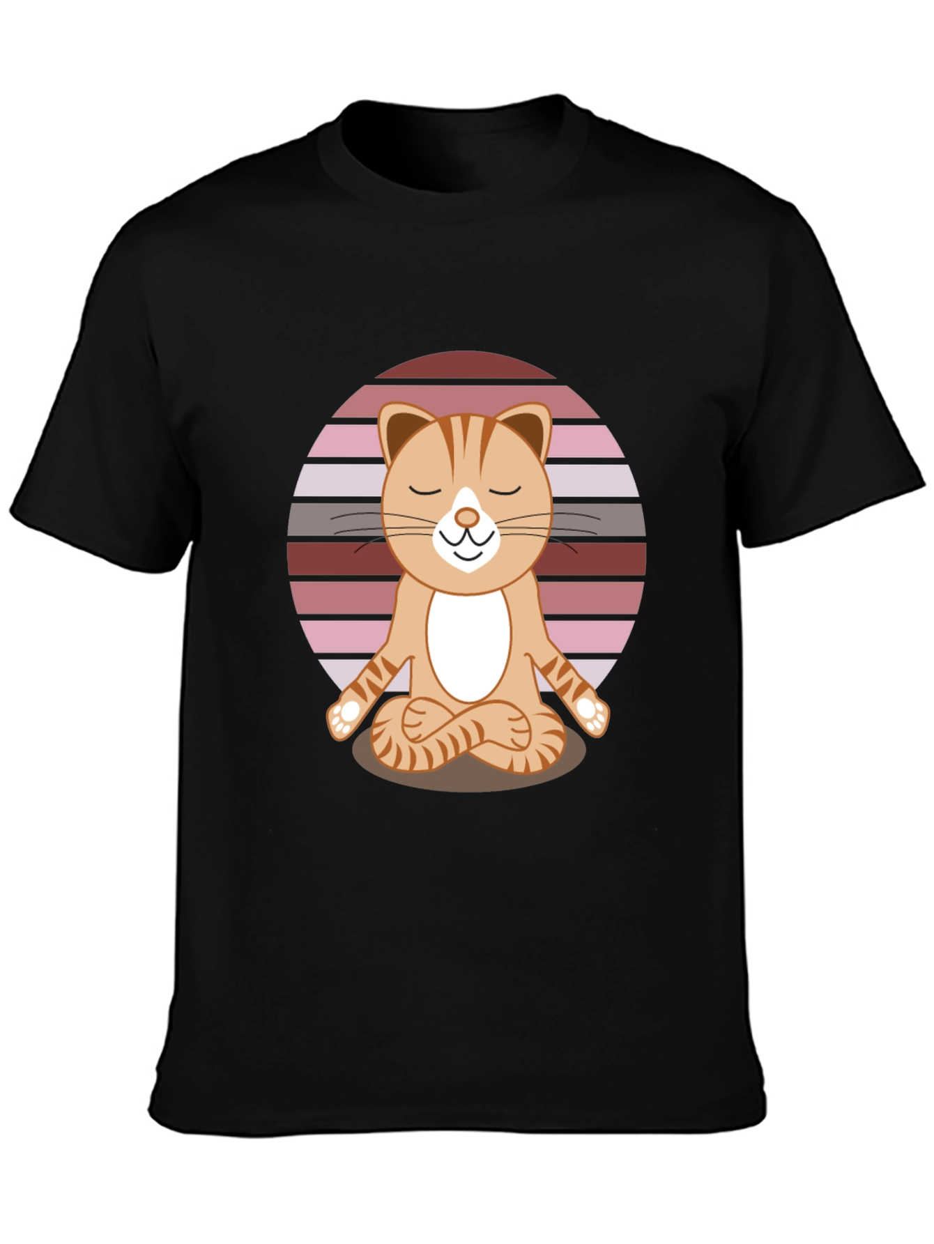 Yoga Cat T-Shirt - Meditating Feline Tee