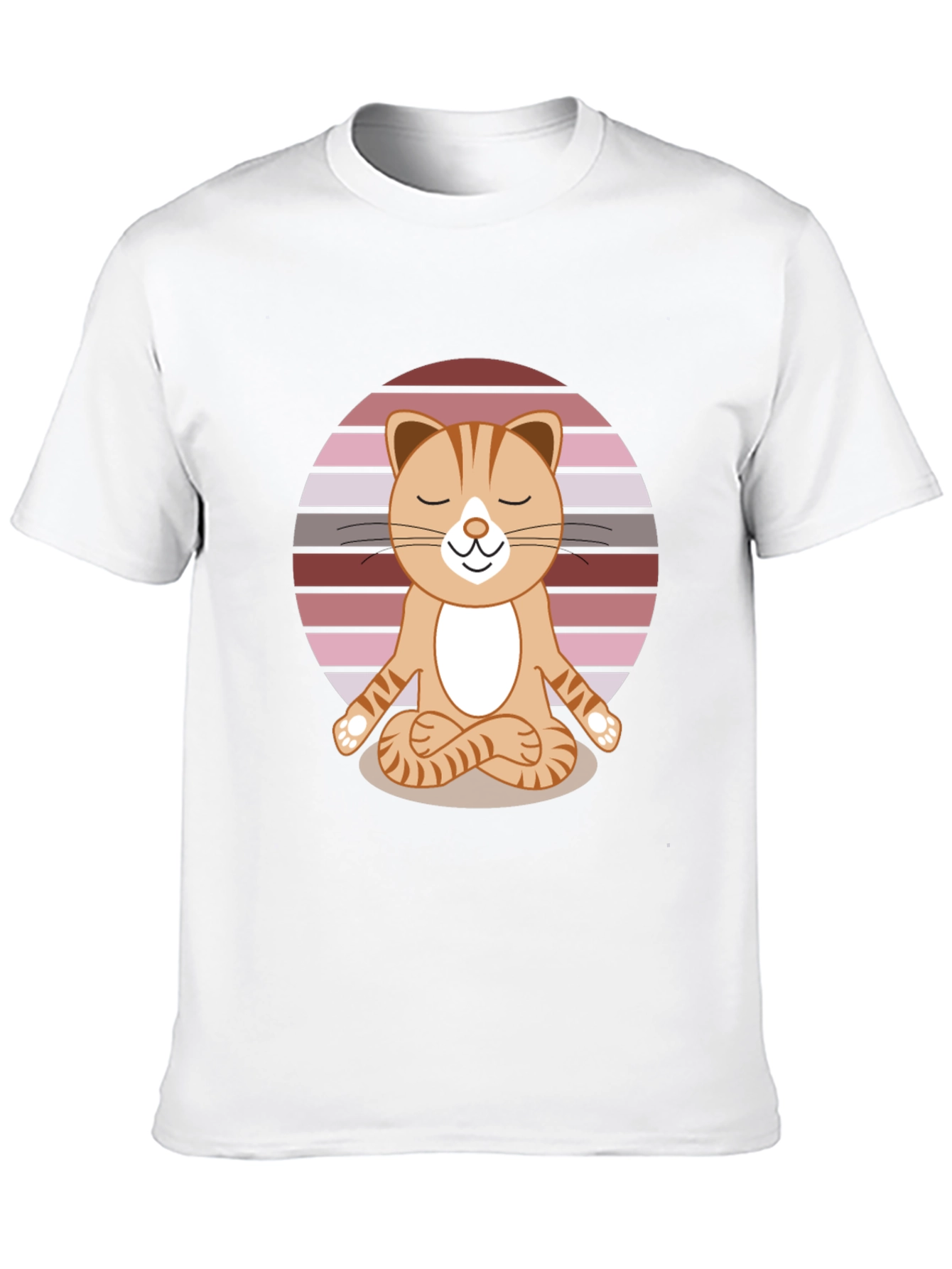 Yoga Cat T-Shirt - Meditating Feline Tee