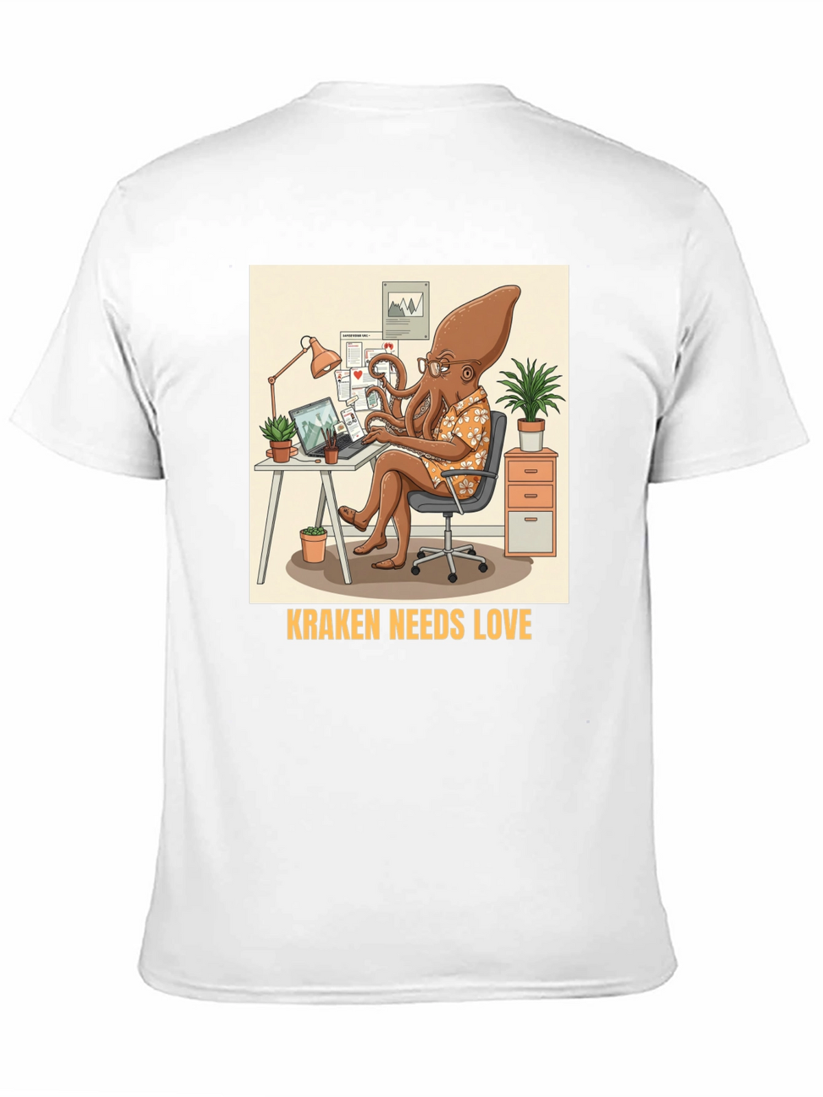 Kraken Needs Love T-Shirt - Office Edition