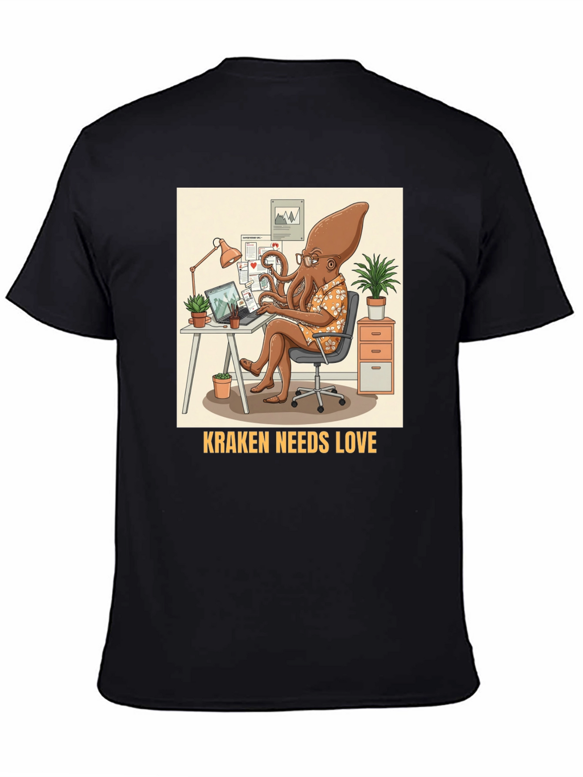 Kraken Needs Love T-Shirt - Office Edition