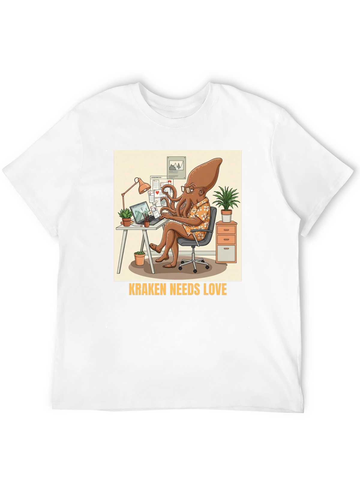 Kraken Needs Love T-Shirt - Office Edition