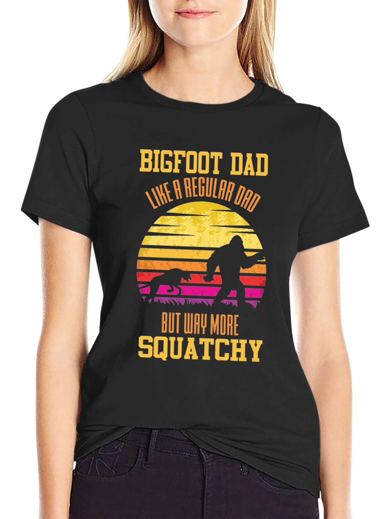 Bigfoot Dad Squatchy T-Shirt