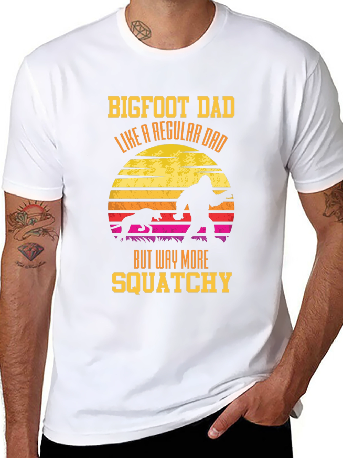 Bigfoot Dad Squatchy T-Shirt