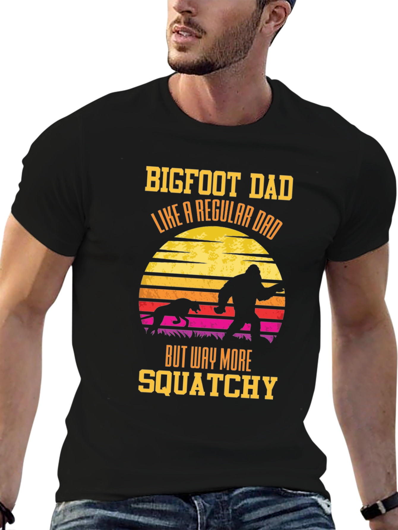 Bigfoot Dad Squatchy T-Shirt