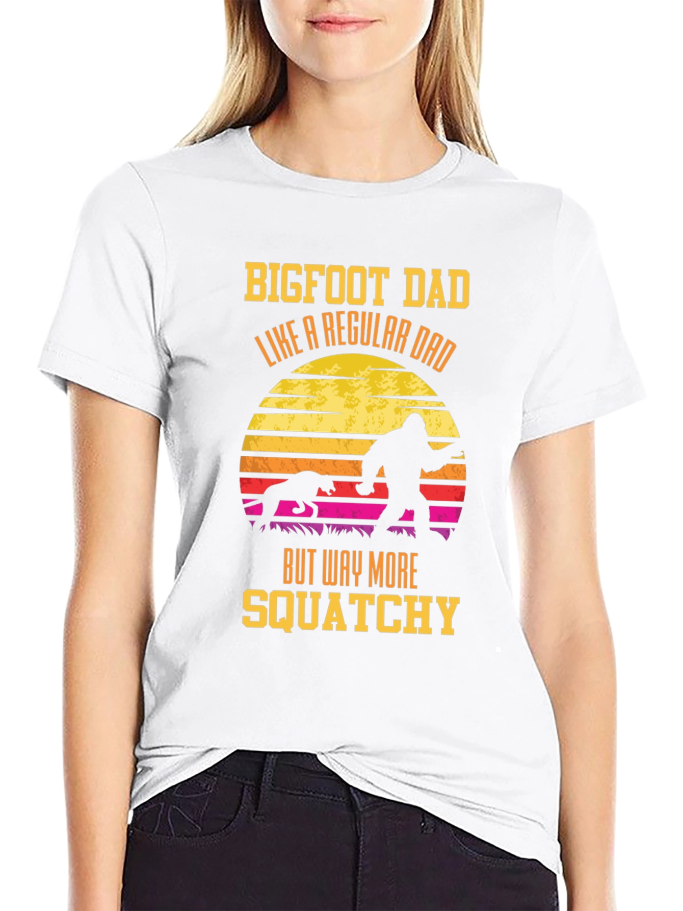 Bigfoot Dad Squatchy T-Shirt