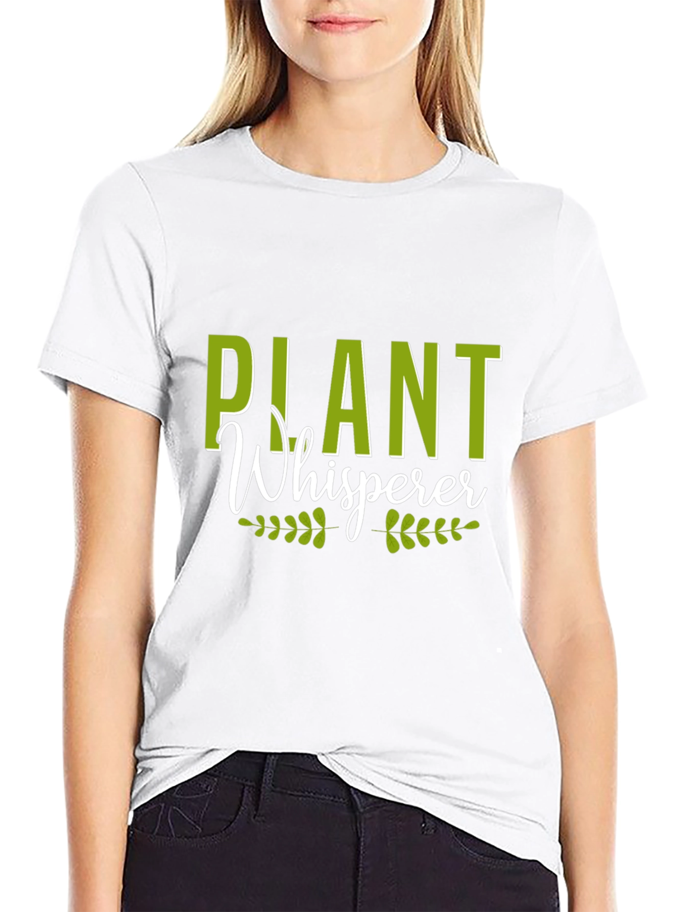 Plant Whisperer Graphic Tee - Black Cotton T-Shirt