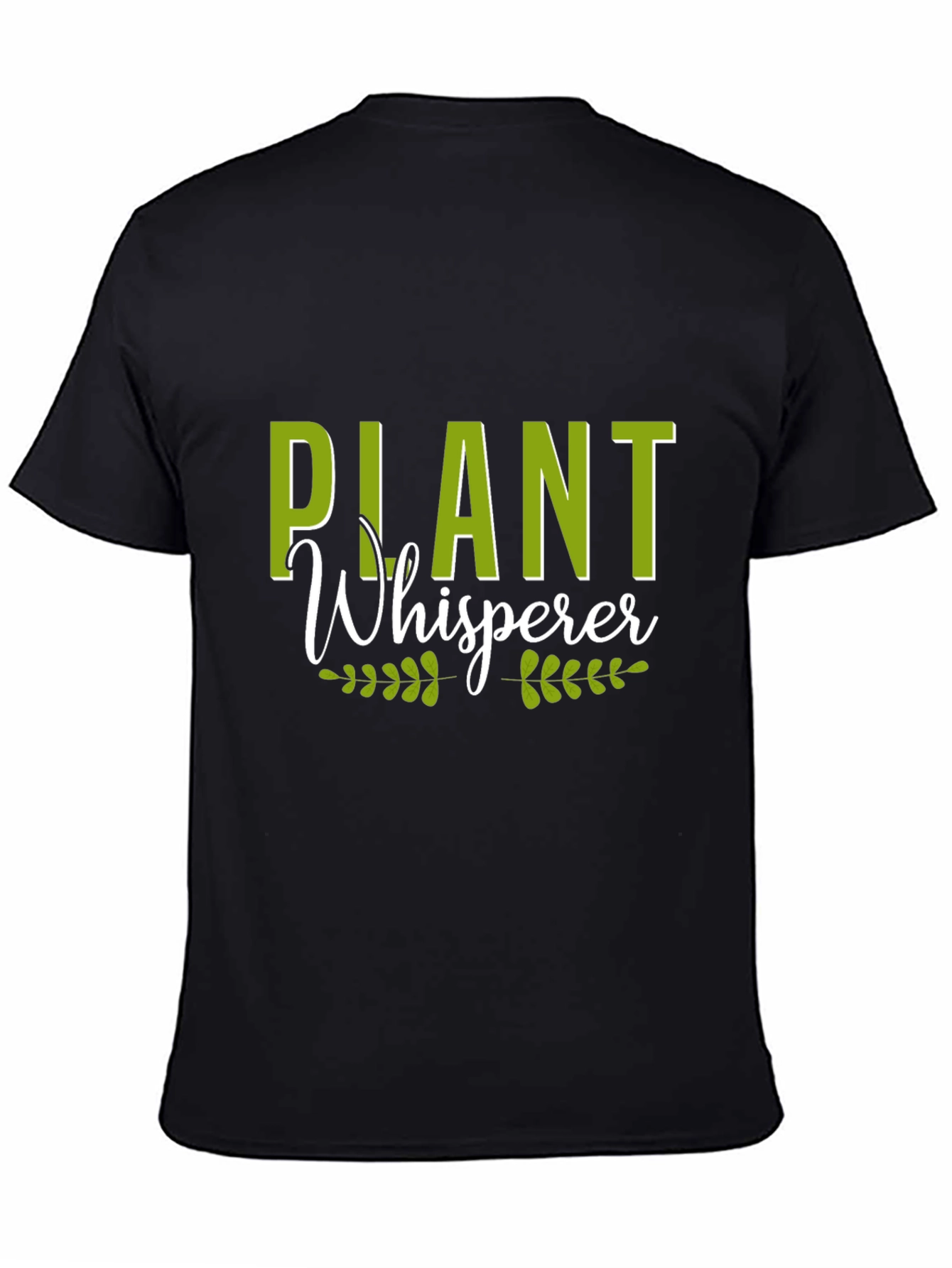 Plant Whisperer Graphic Tee - Black Cotton T-Shirt