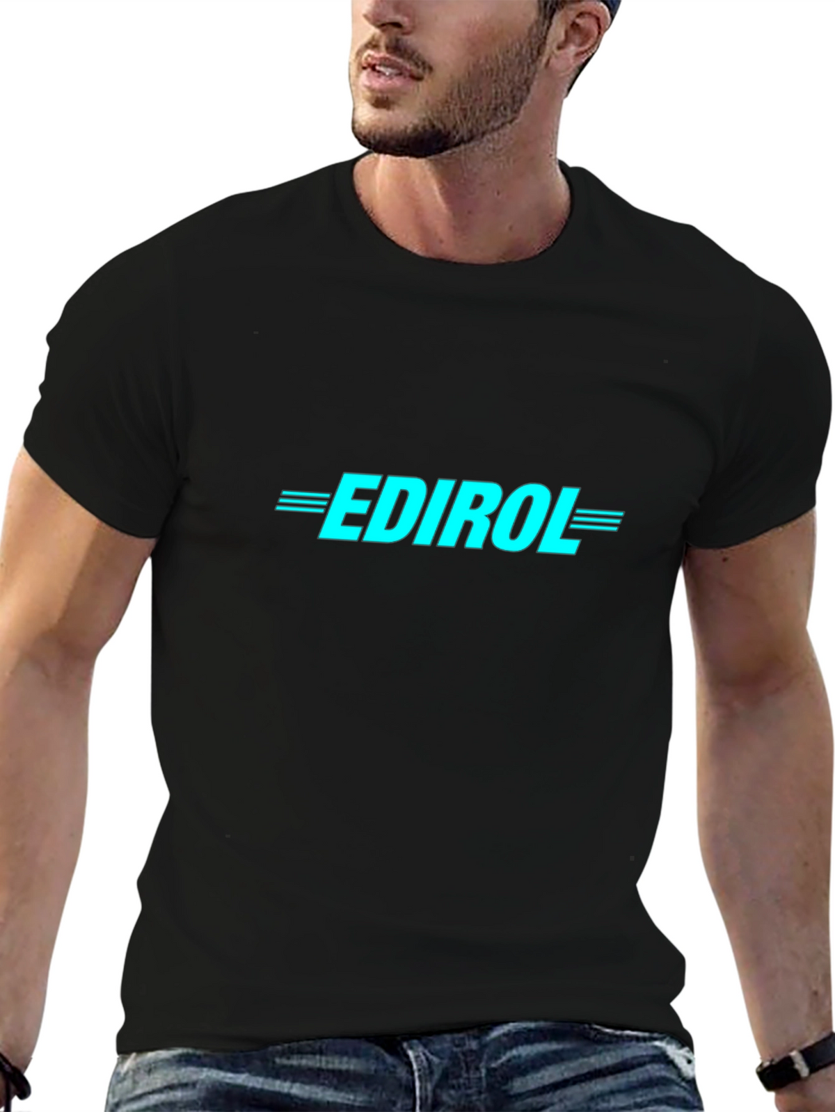 Edirol Logo T-Shirt - Black Classic Fit