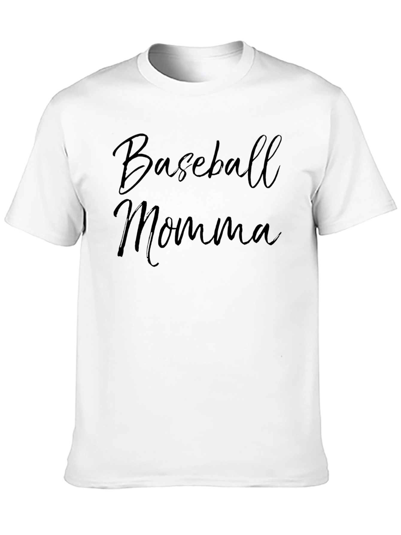 Baseball Momma Black T-Shirt
