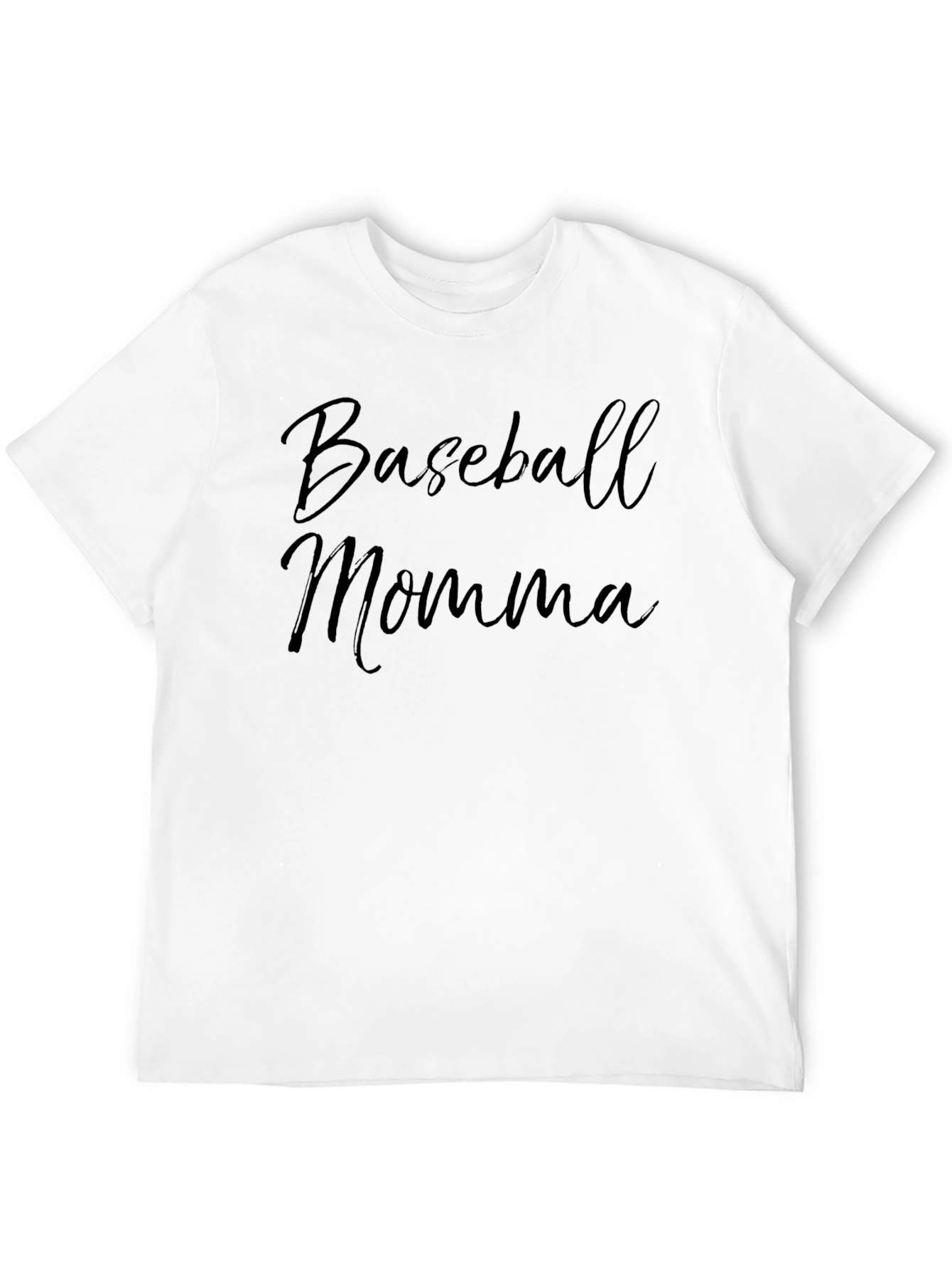 Baseball Momma Black T-Shirt