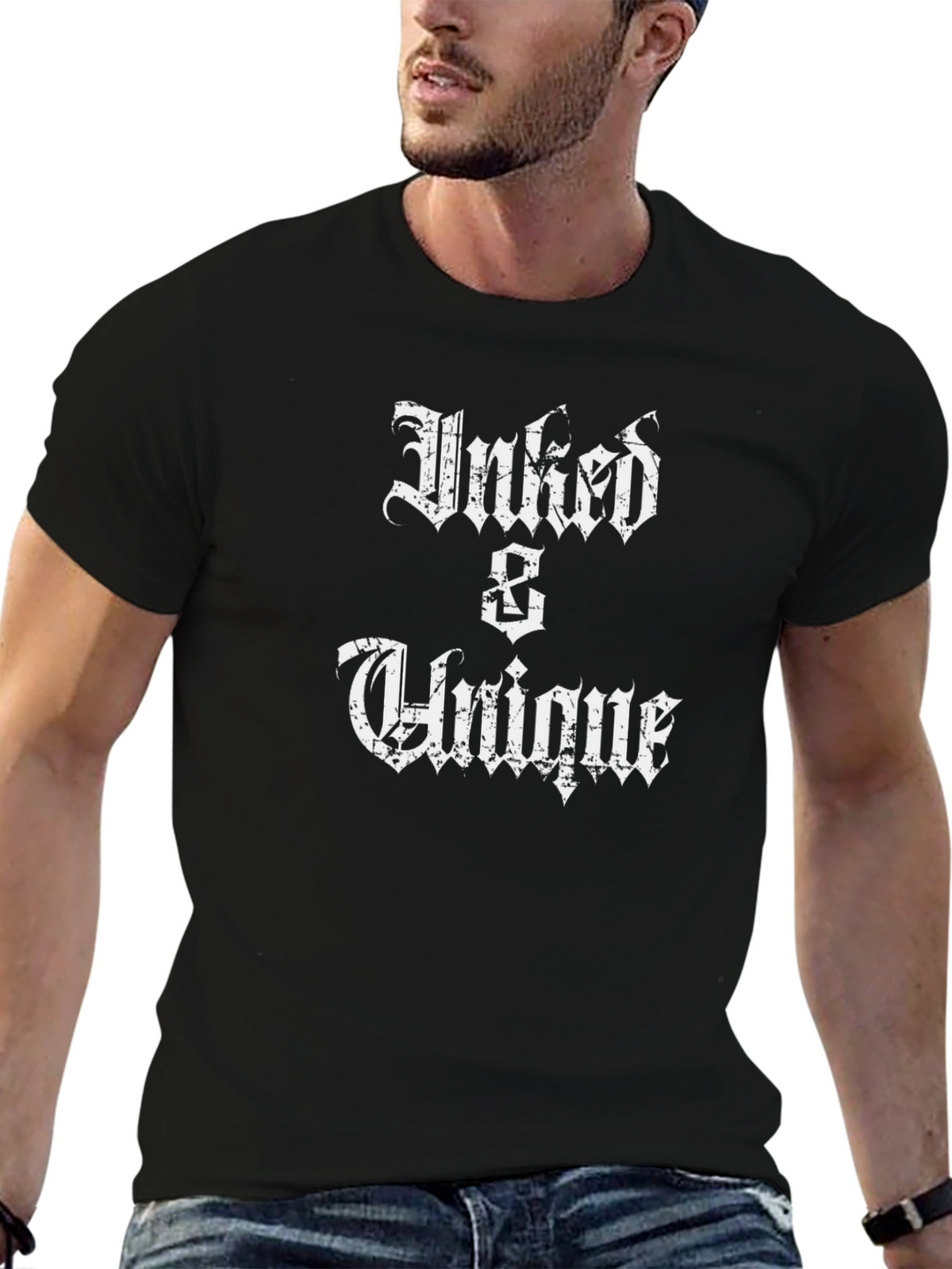 Inked & Unique Graphic Tee - Black T-Shirt