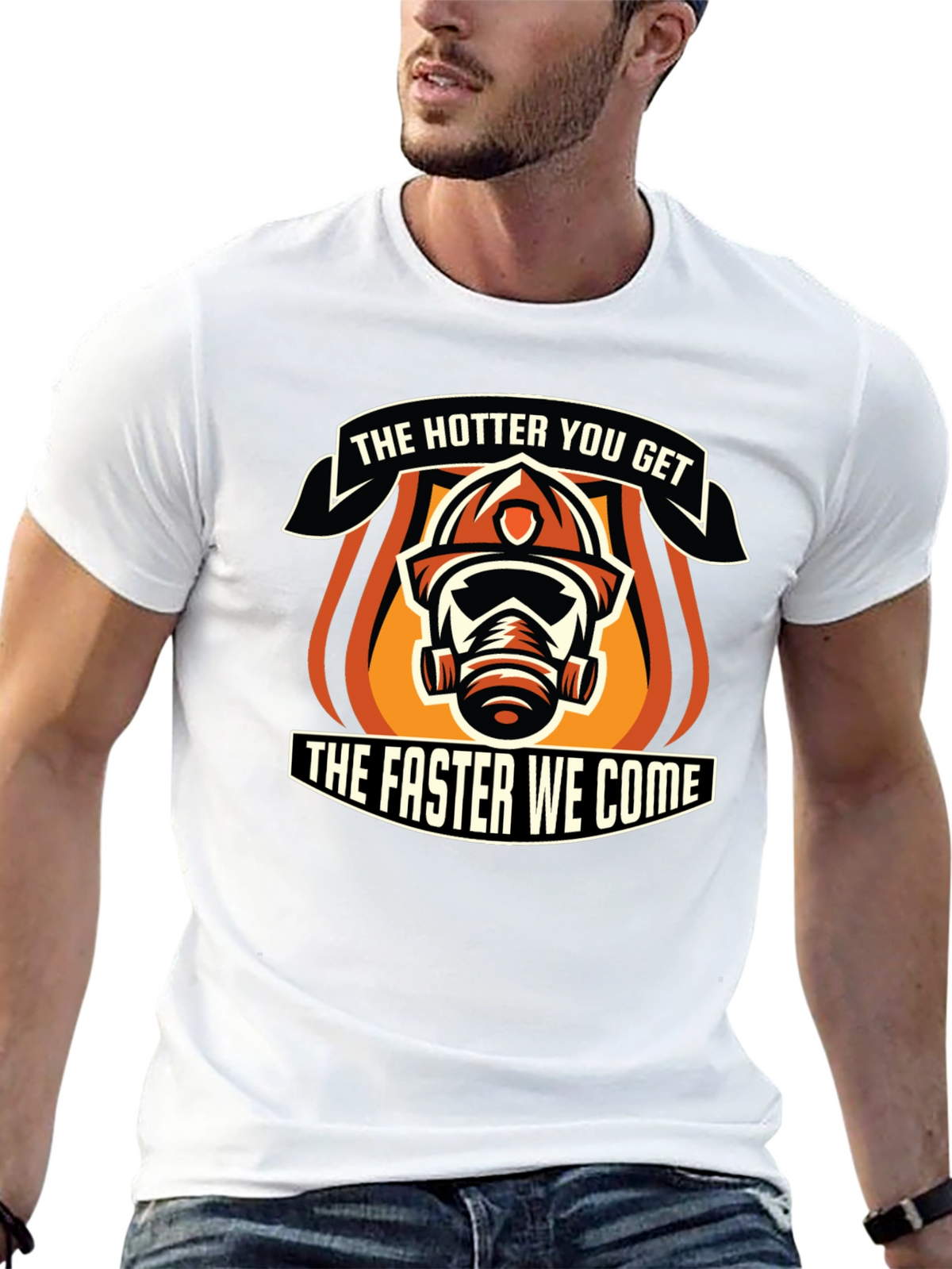 Hotter You Get Firefighter Graphic T-Shirt