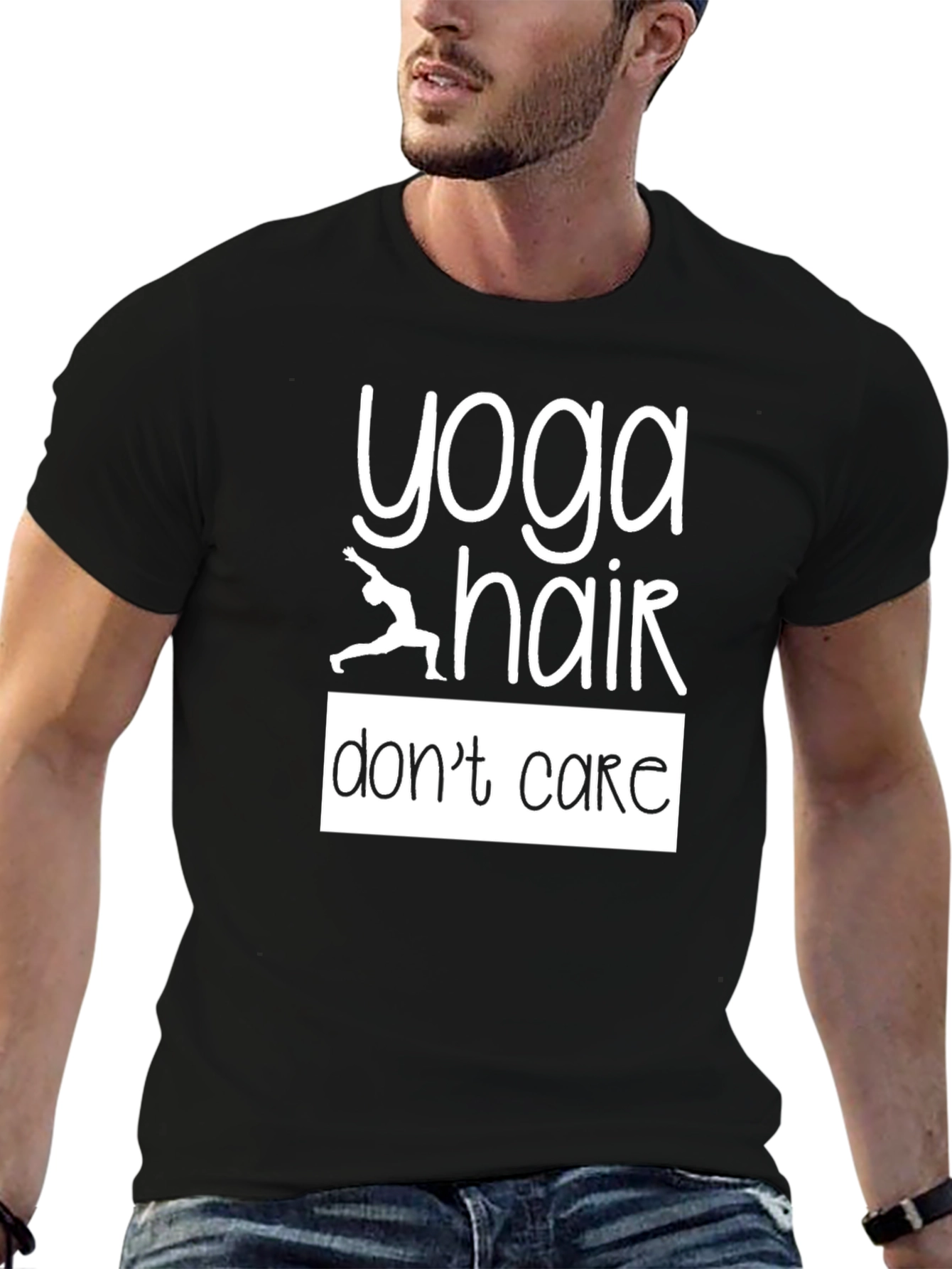 Yoga Hair Dont Care Graphic T-Shirt