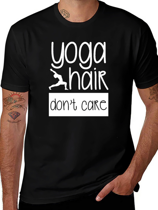 Yoga Hair Dont Care Graphic T-Shirt