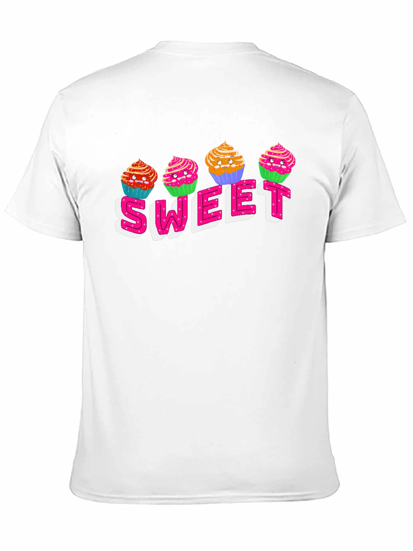 Sweet Cupcake Graphic T-Shirt - Black