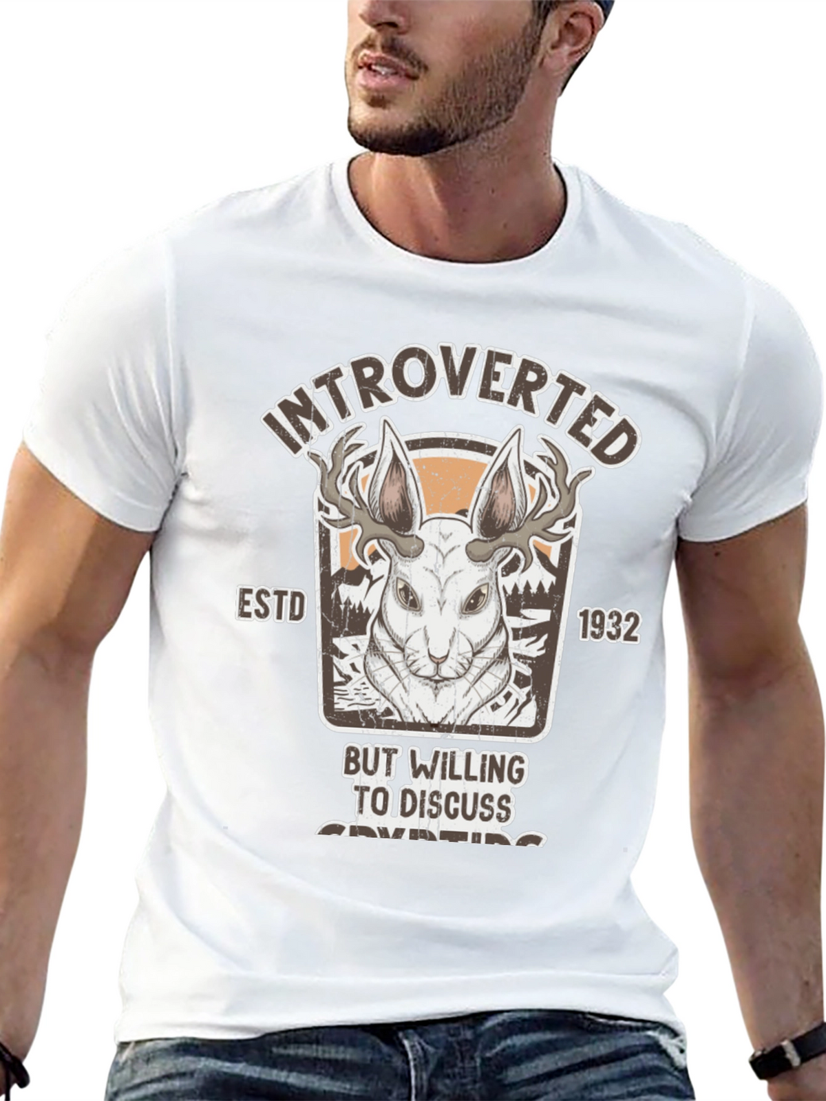 Introverted But Willing to Discuss Jackalope T-Shirt
