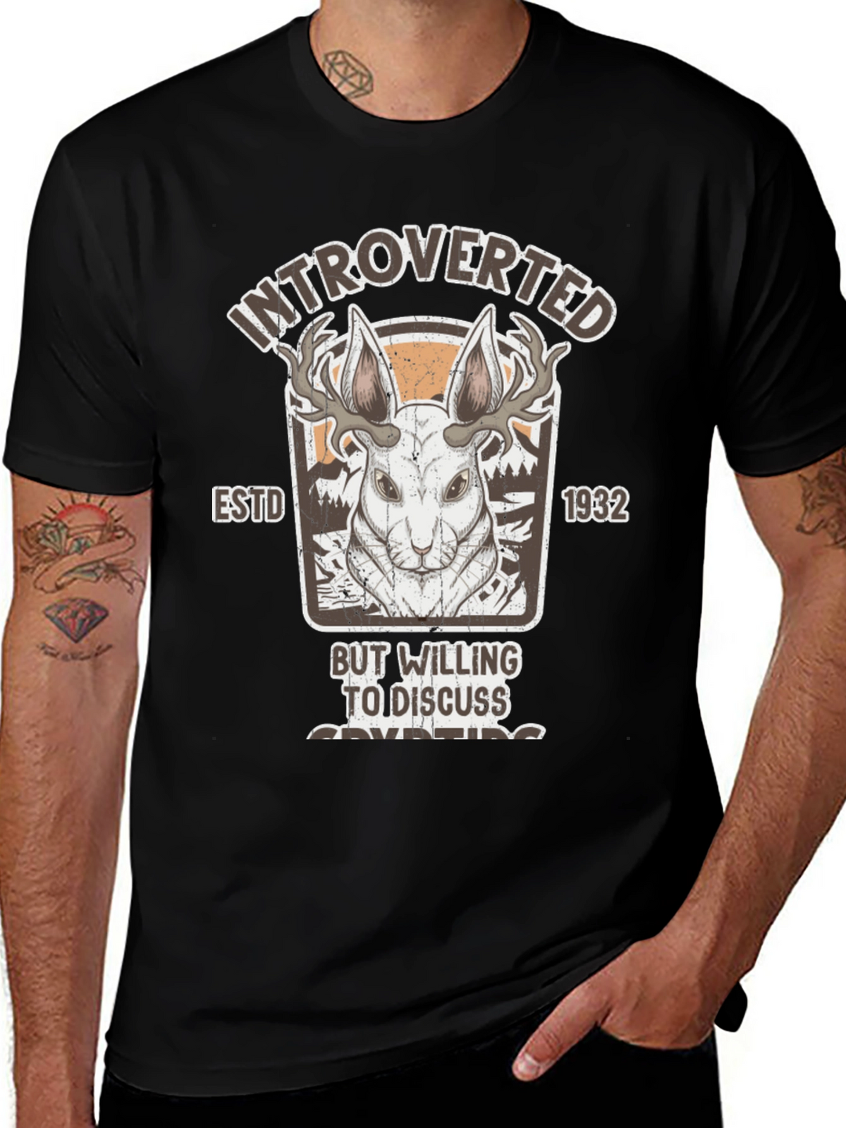 Introverted But Willing to Discuss Jackalope T-Shirt